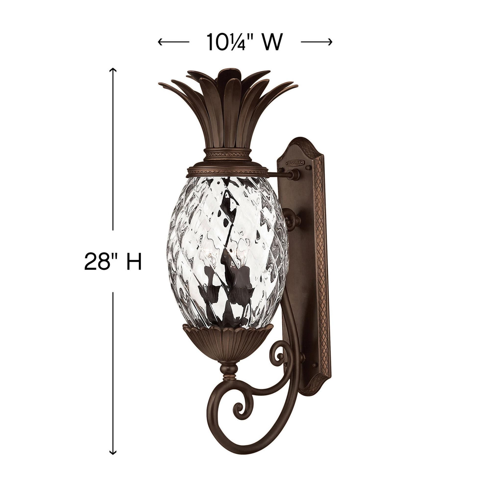 Shown in Copper Bronze finish and Clear Optic glass