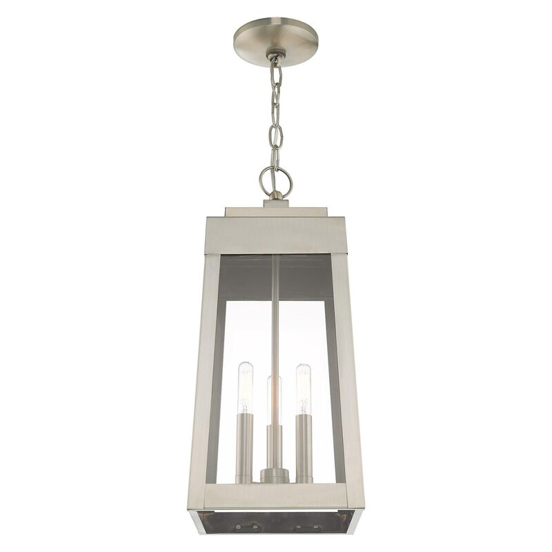 Oslo 19 Inch Tall 3 Light Outdoor Hanging Lantern by Livex Lighting - Clearance