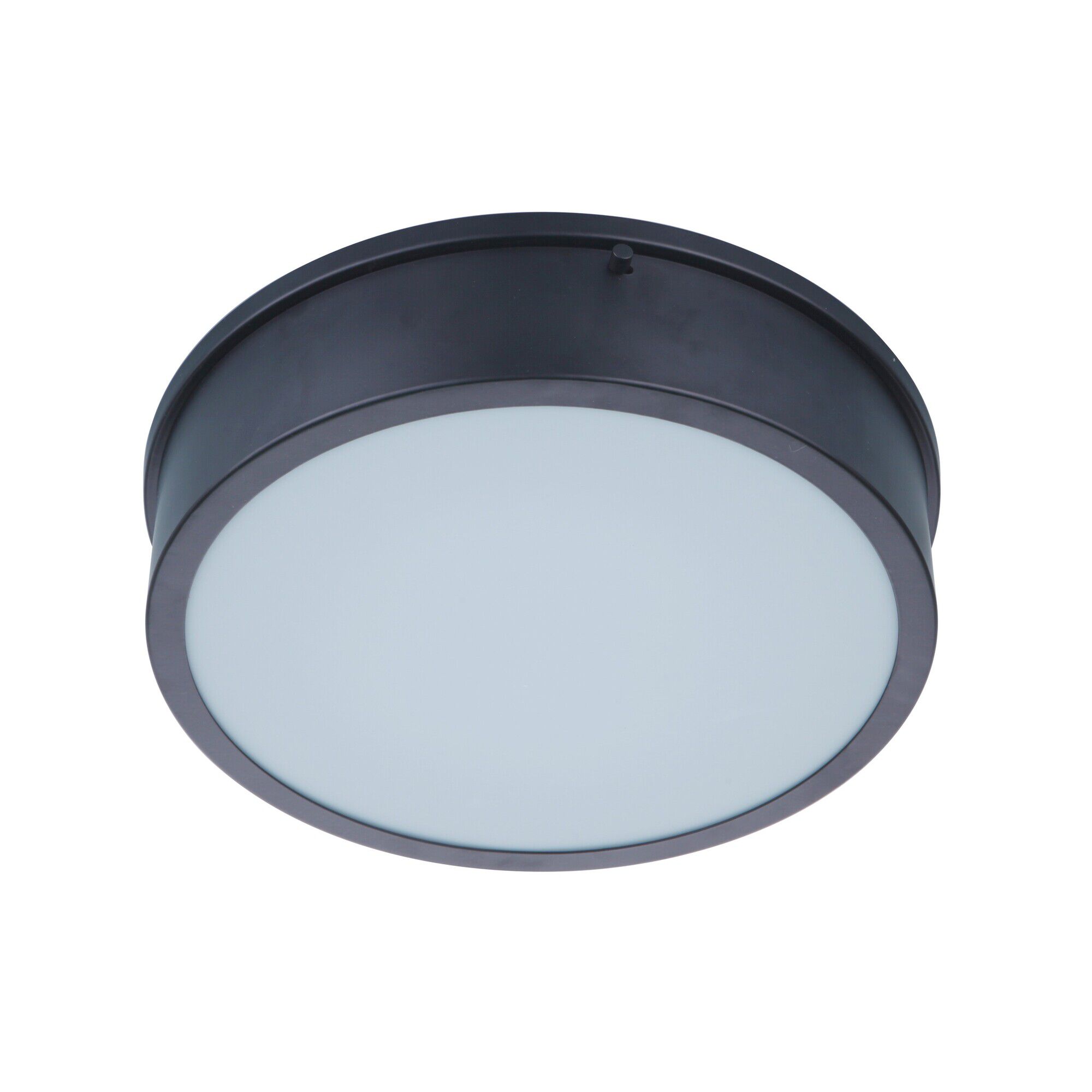 Shown in Flat Black finish and White glass and Acrylic shade