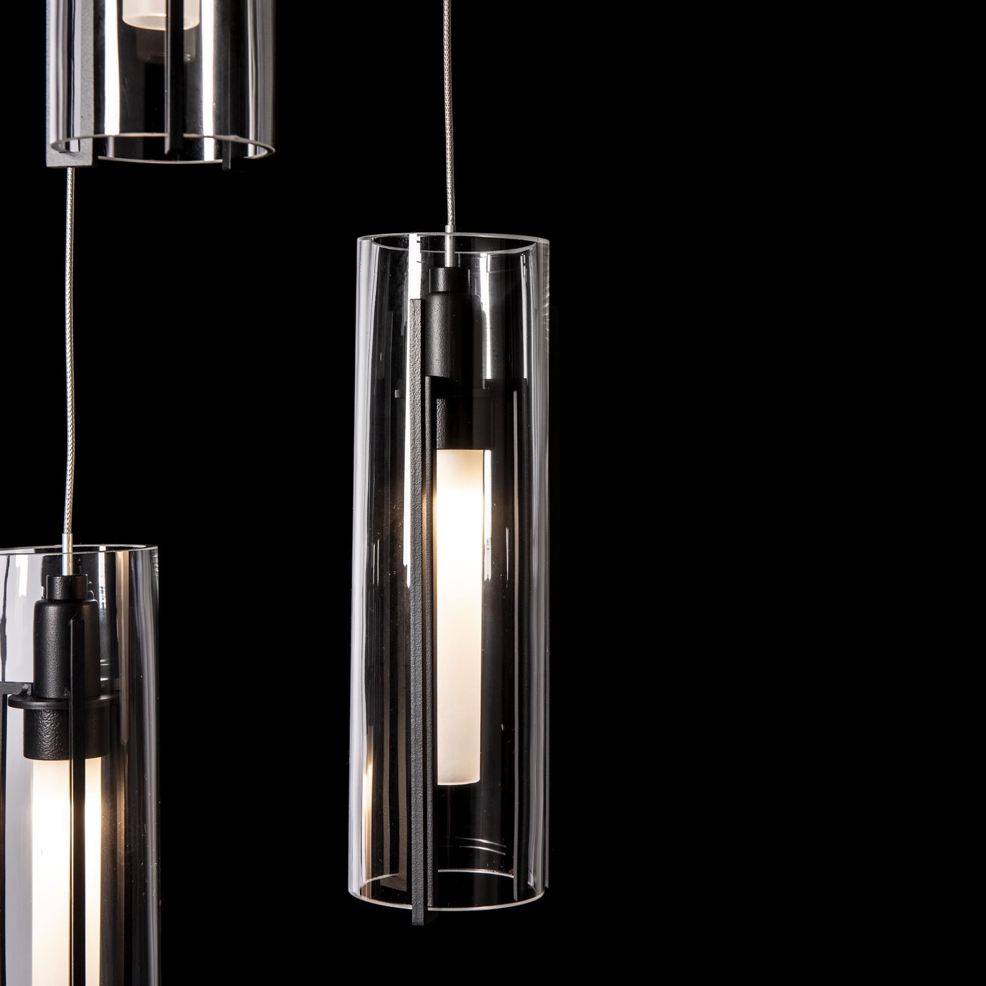 Exos Glass 14 Inch Multi Light Pendant by Hubbardton Forge