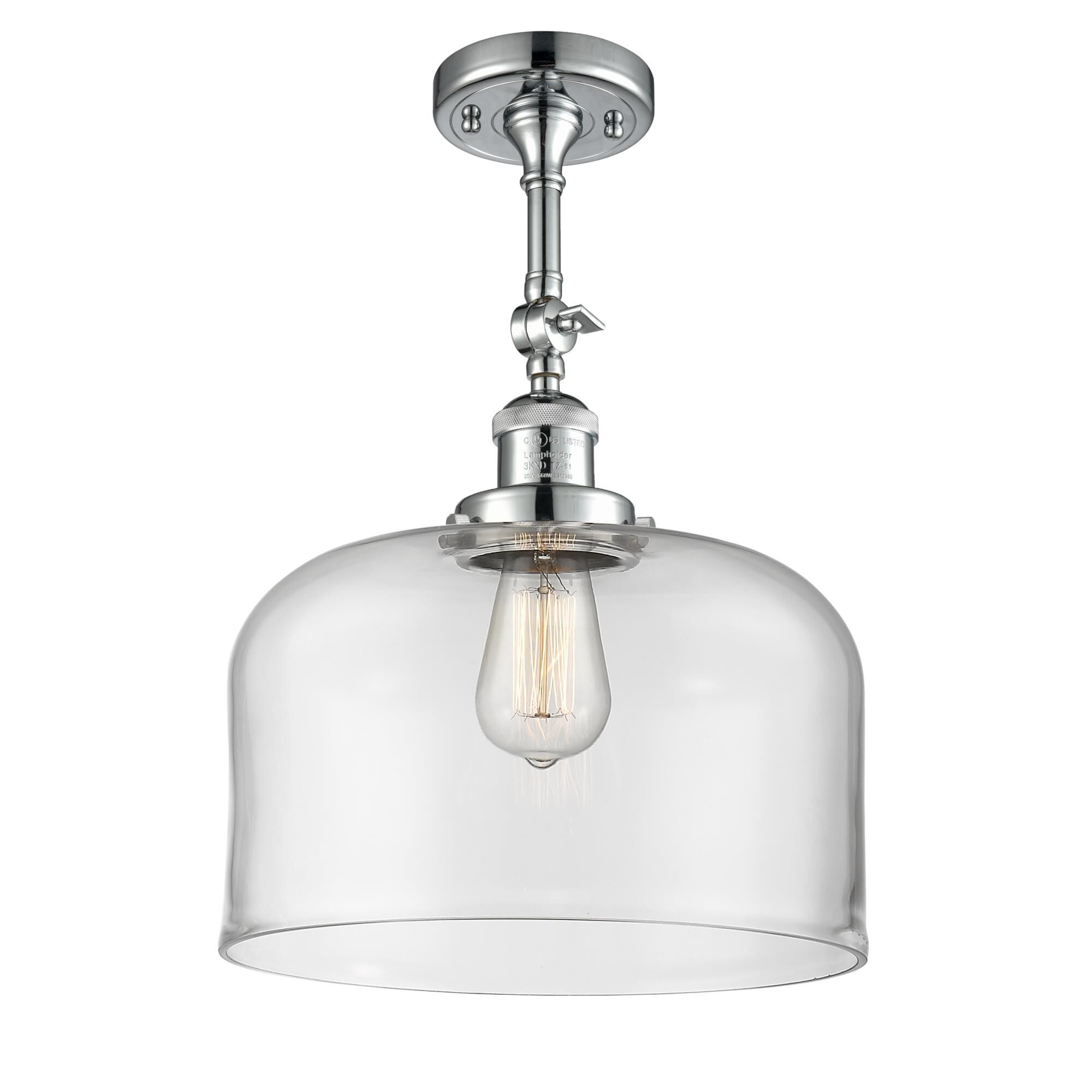 Bruno Marashlian Bell 12 Inch 1 Light Semi Flush Mount by Innovations Lighting
