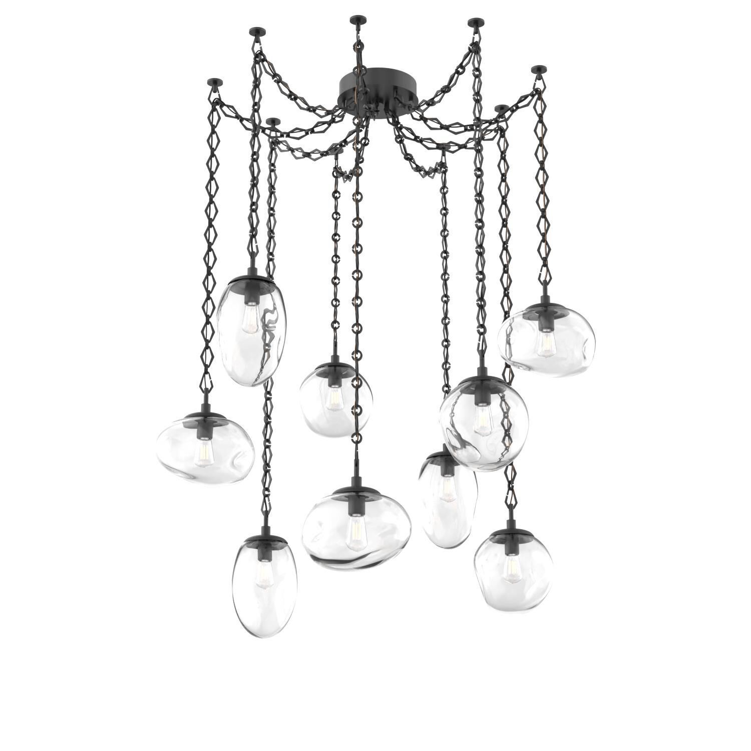 Levi Wilson Cosmos 17 Inch Multi Pendant Light by Hammerton Studio