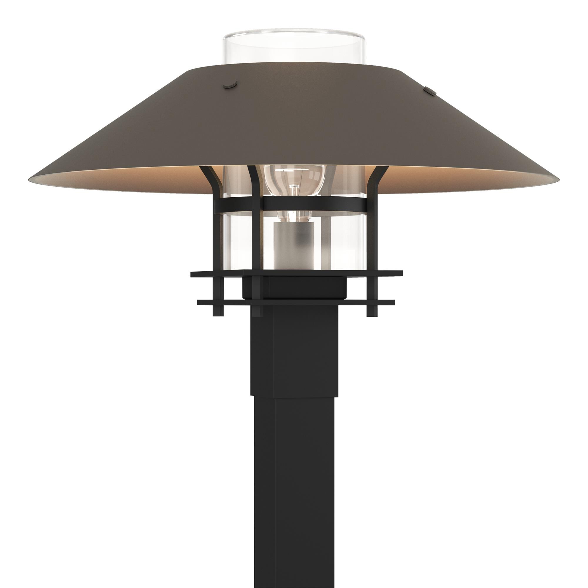 Shown in Coastal Black finish and Clear glass and Coastal Dark Smoke accent