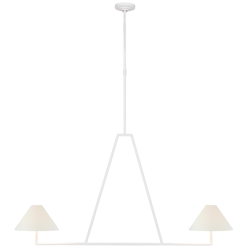 Chapman & Myers Ashton 58 Inch 2 Light LED Linear Suspension Light by Visual Comfort Signature Collection