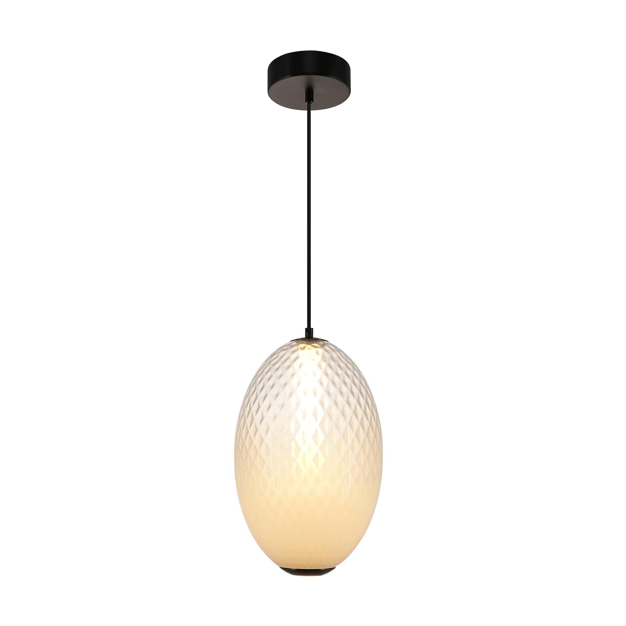 Shown in White finish and Diamond glass