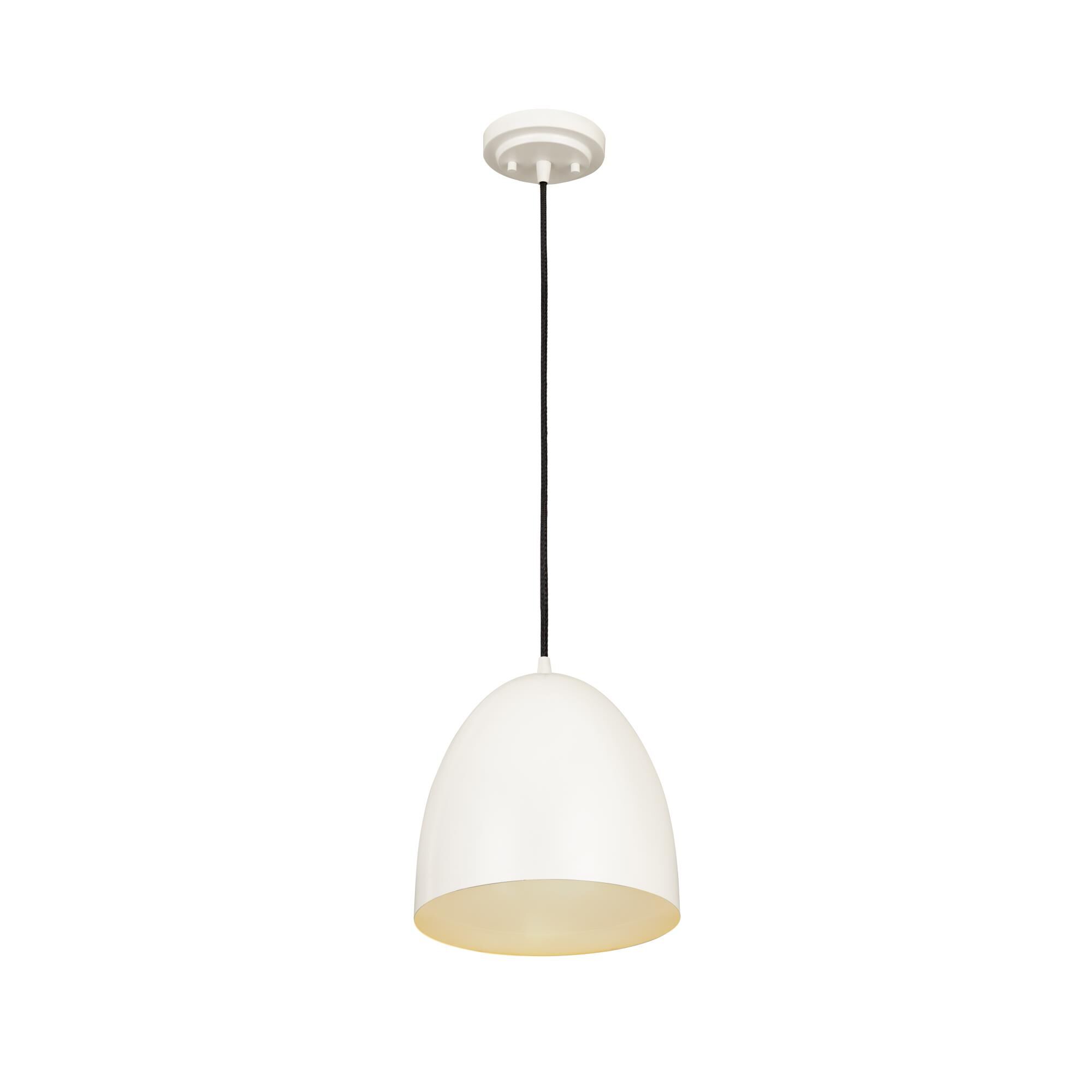 Shown in Matte White finish and Iron glass and Iron shade