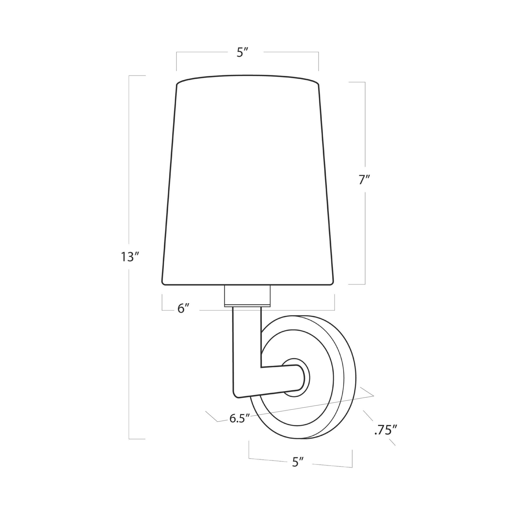 Legend 13 Inch Wall Sconce by Regina Andrew