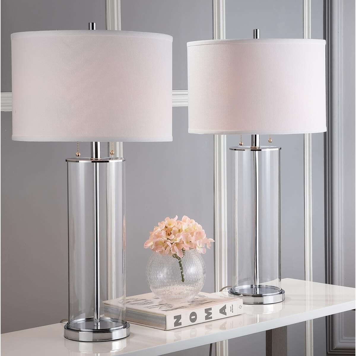 Shown in Clear finish and Clear glass