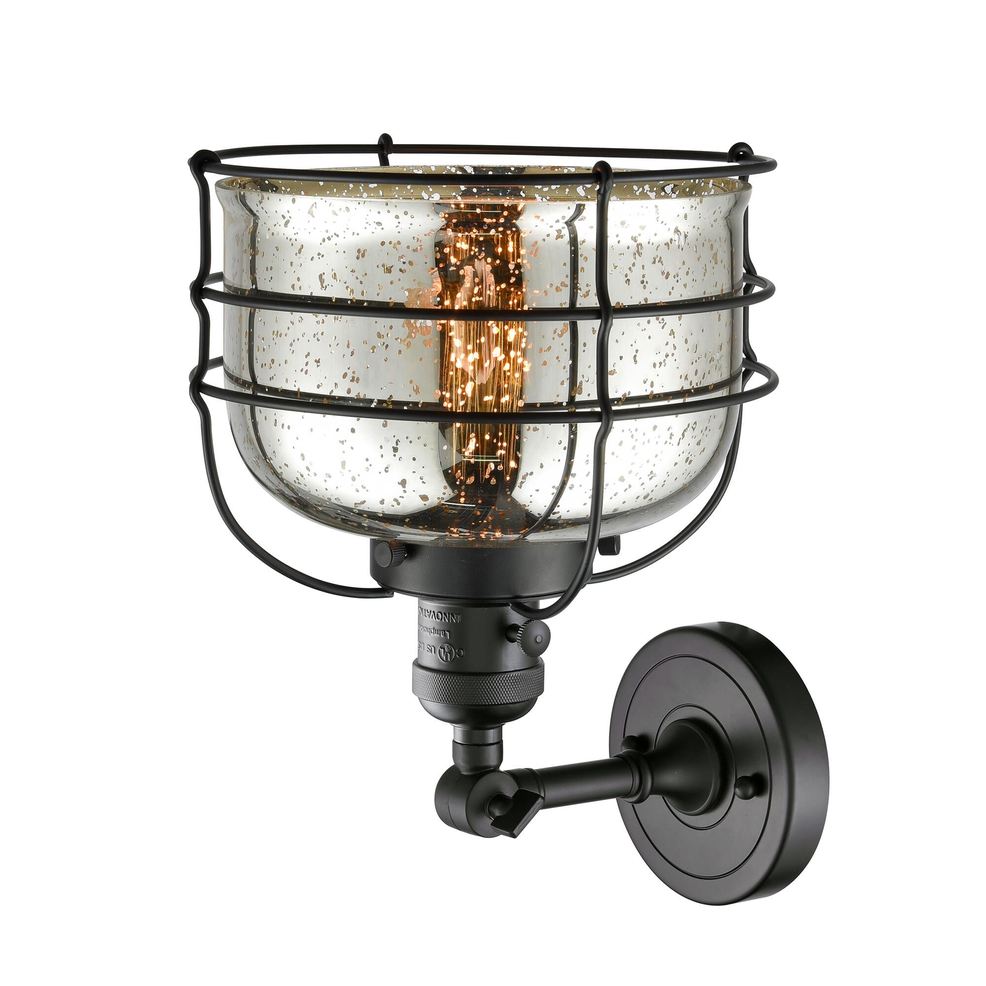 Bruno Marashlian Large Bell Cage 9 Inch Wall Sconce by Innovations Lighting
