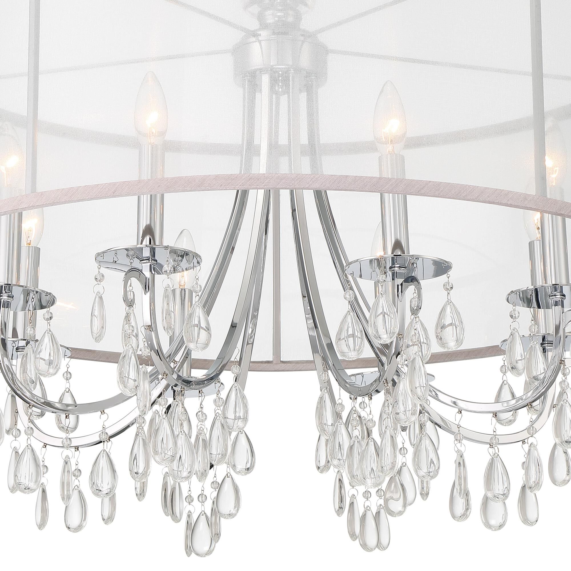 Hampton 32 Inch 8 Light Chandelier by Crystorama