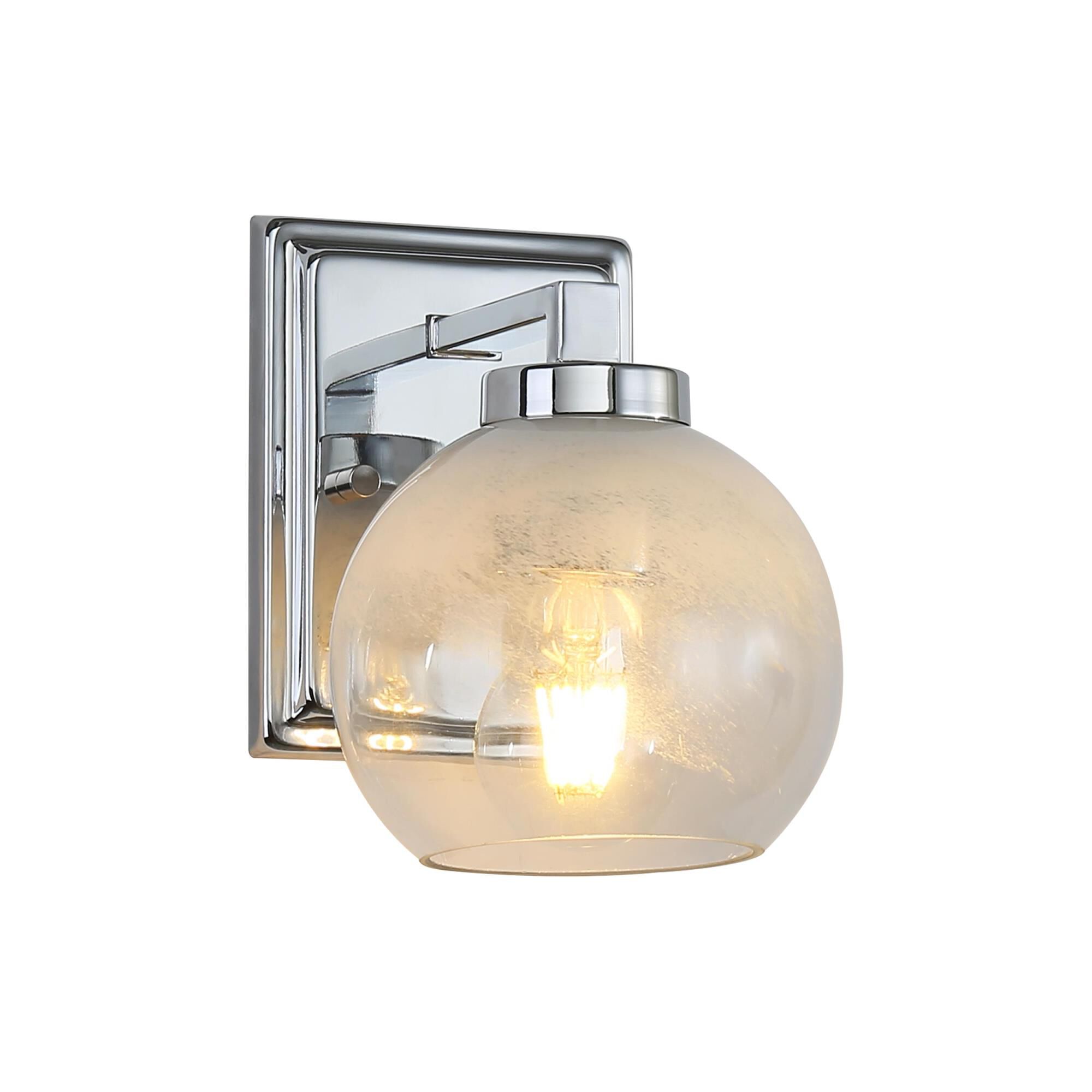 Shown in Chrome finish and Alabaster shade