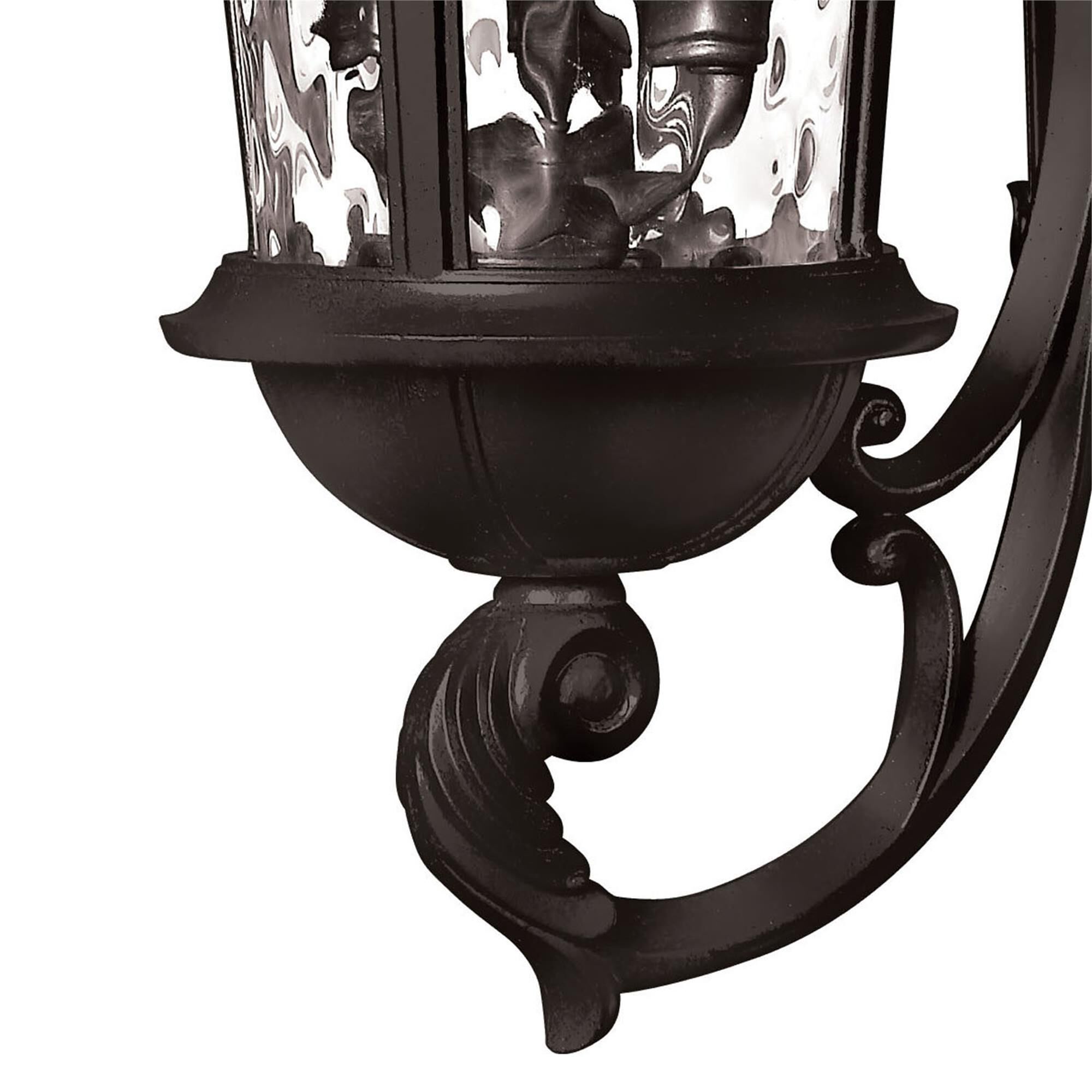 Shown in Black finish and Clear Water glass