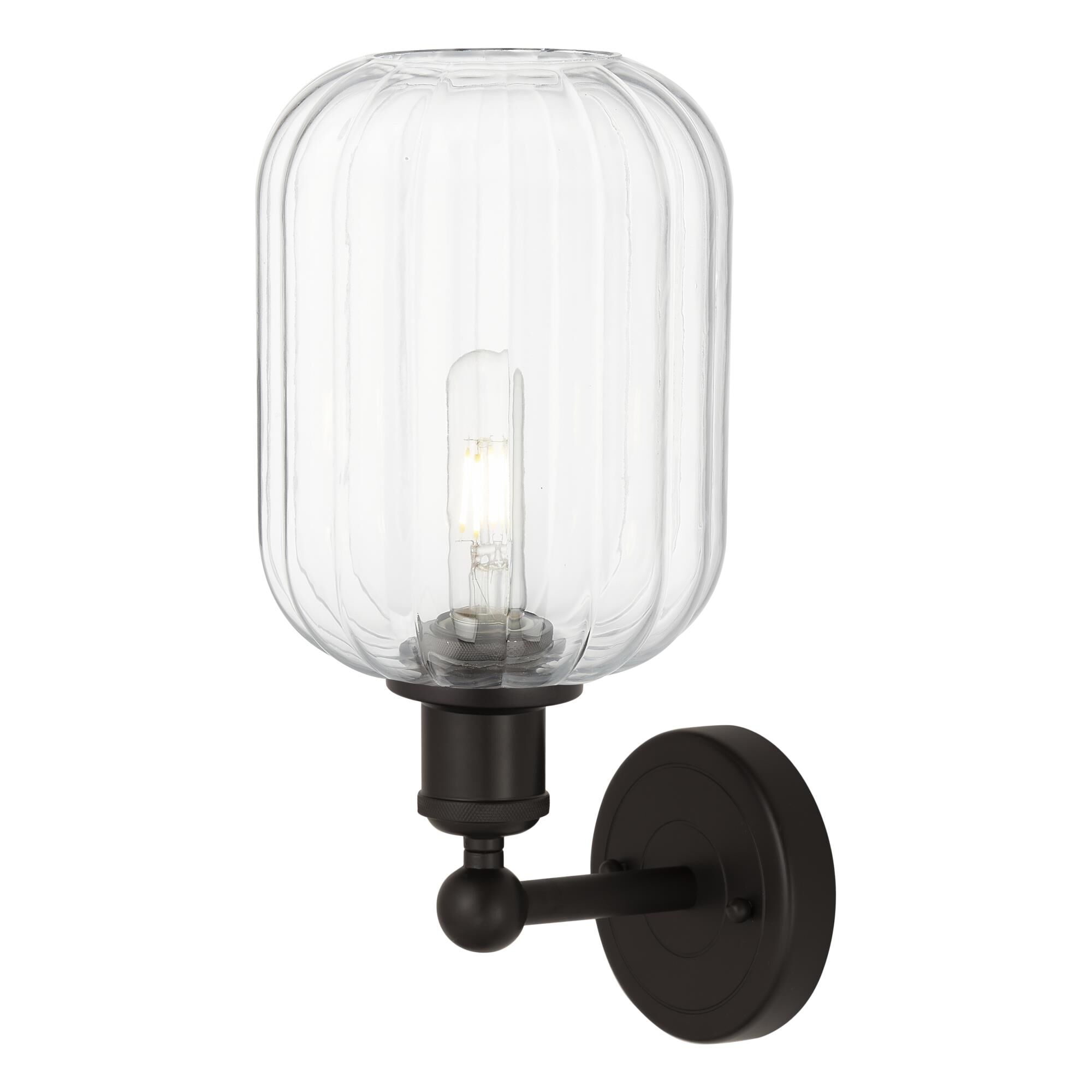 Shown in Oil Rubbed Bronze finish and Clear glass