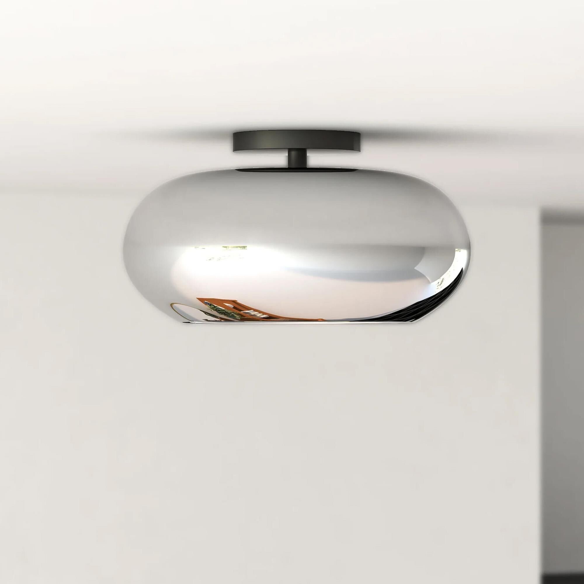Trinity 14 Inch 1 Light LED Semi Flush Mount by Kuzco Lighting