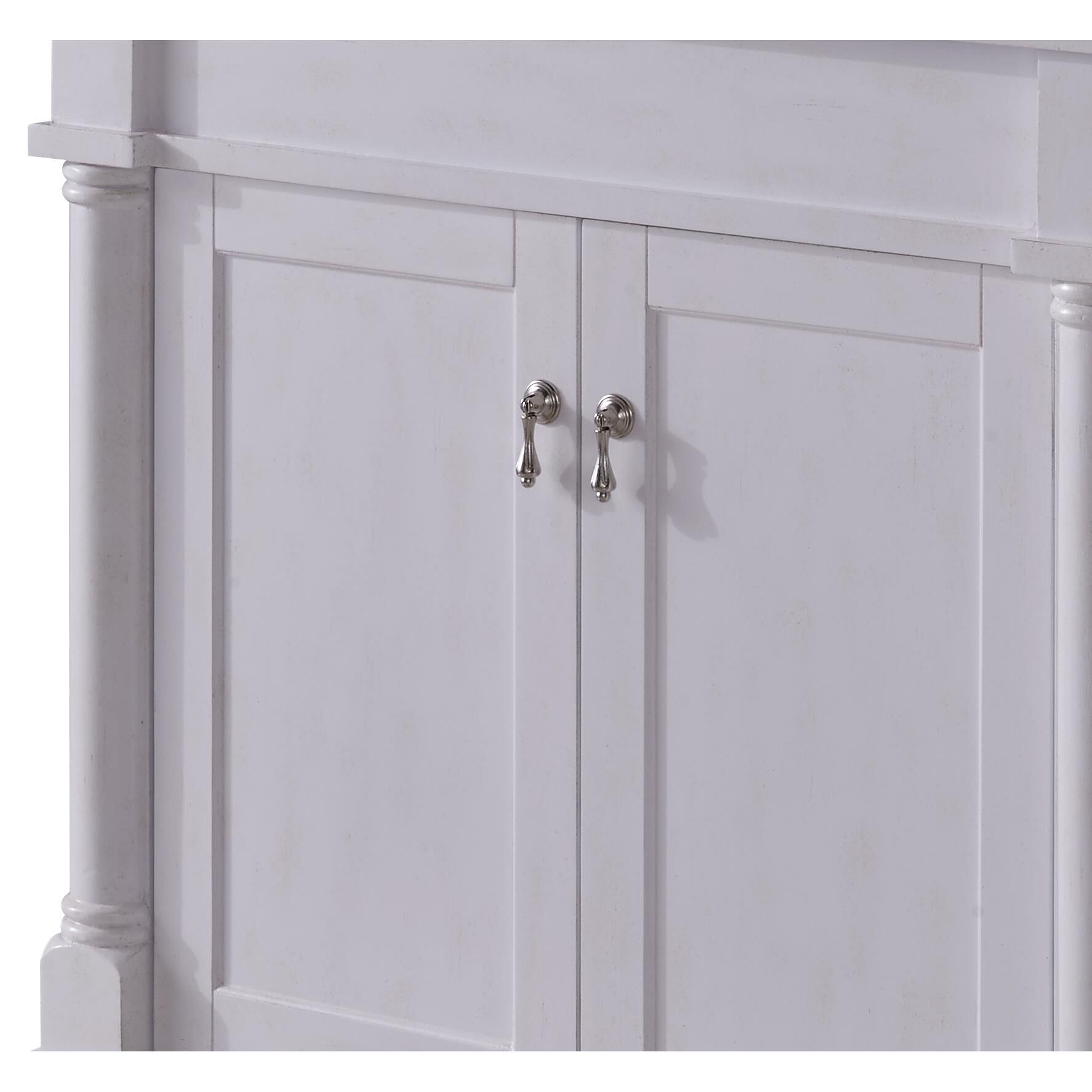 Shown in Antique White finish