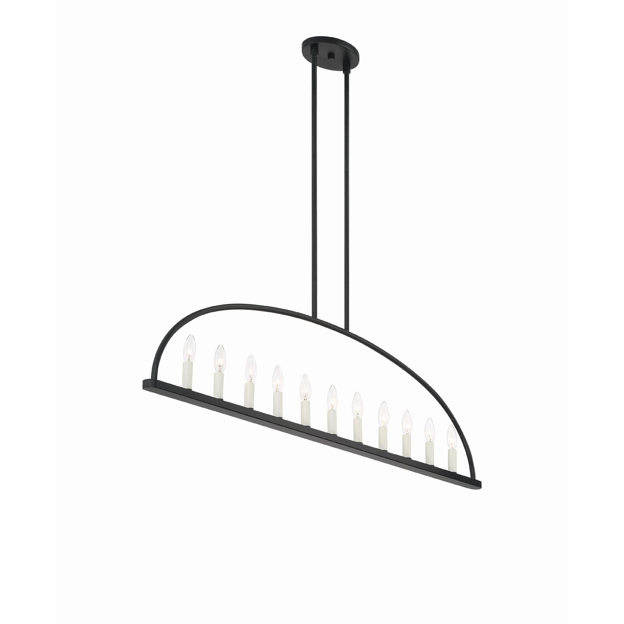 Abbott 54 Inch 11 Light Linear Suspension Light by Crystorama