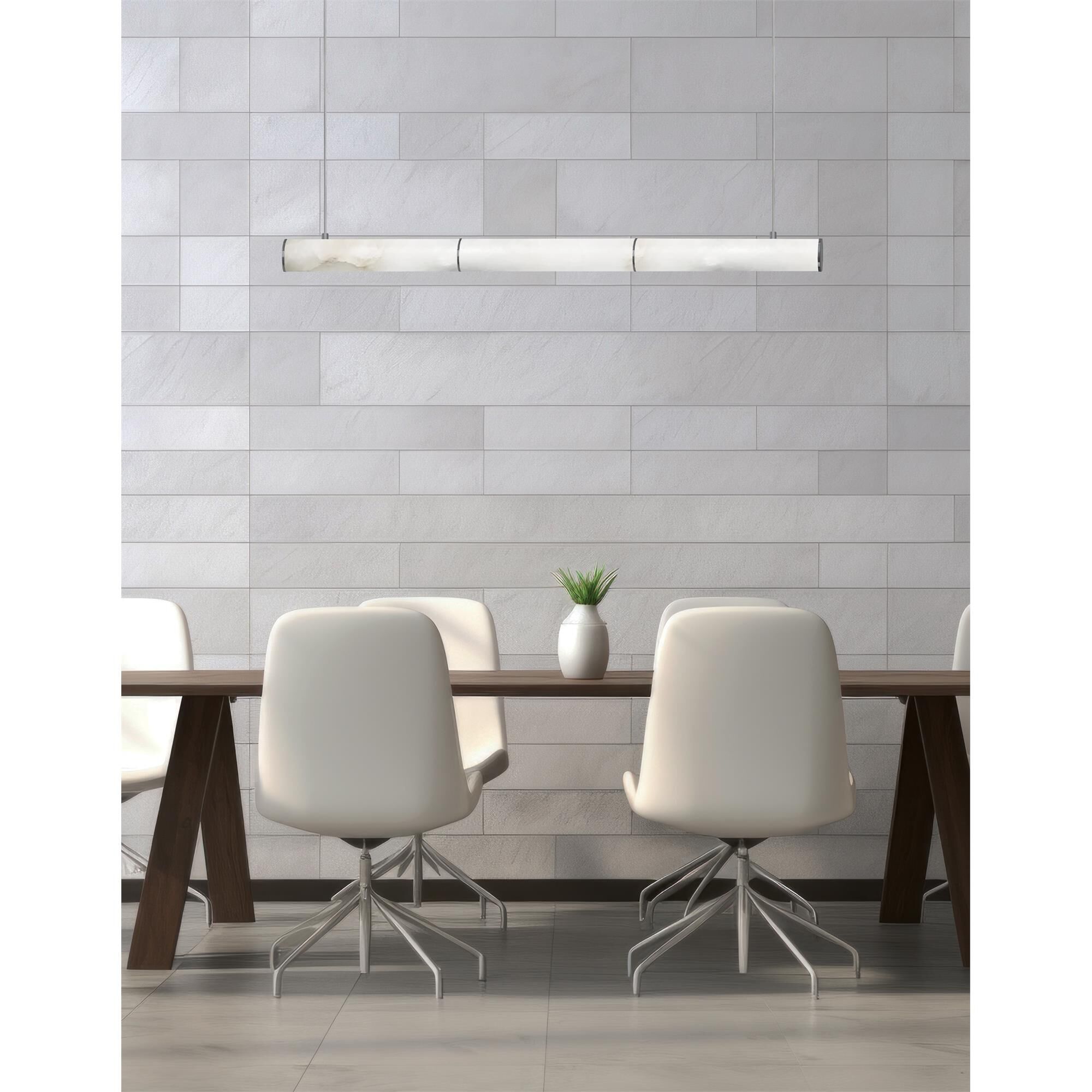 Shown in Matte Black finish and White shade