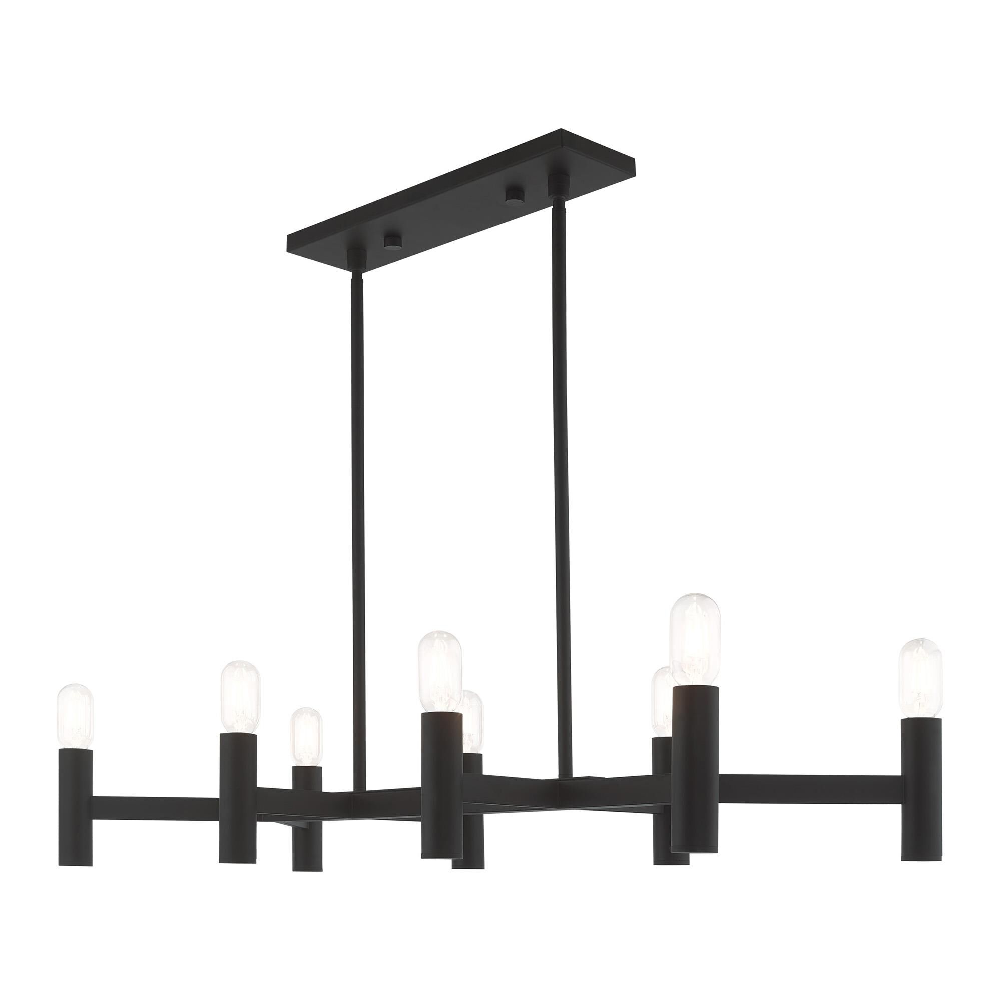 Copenhagen 40 Inch 8 Light Linear Suspension Light by Livex Lighting