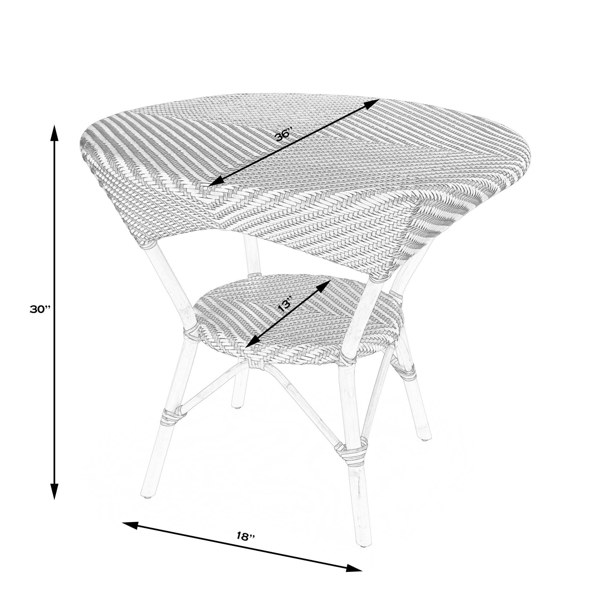 Shown in Brown Rattan finish