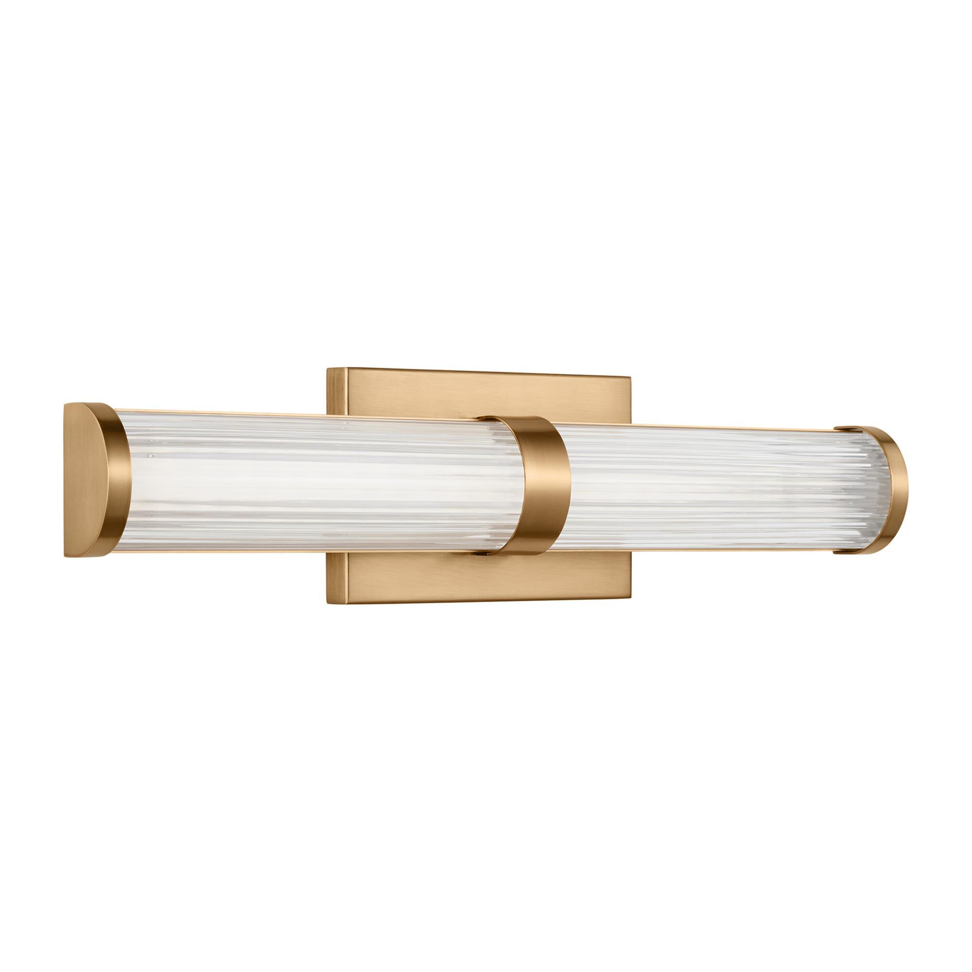 Shown in Satin Brass finish and Frosted glass and Frosted Acrylic Diffuser And Clear Fluted Glass shade