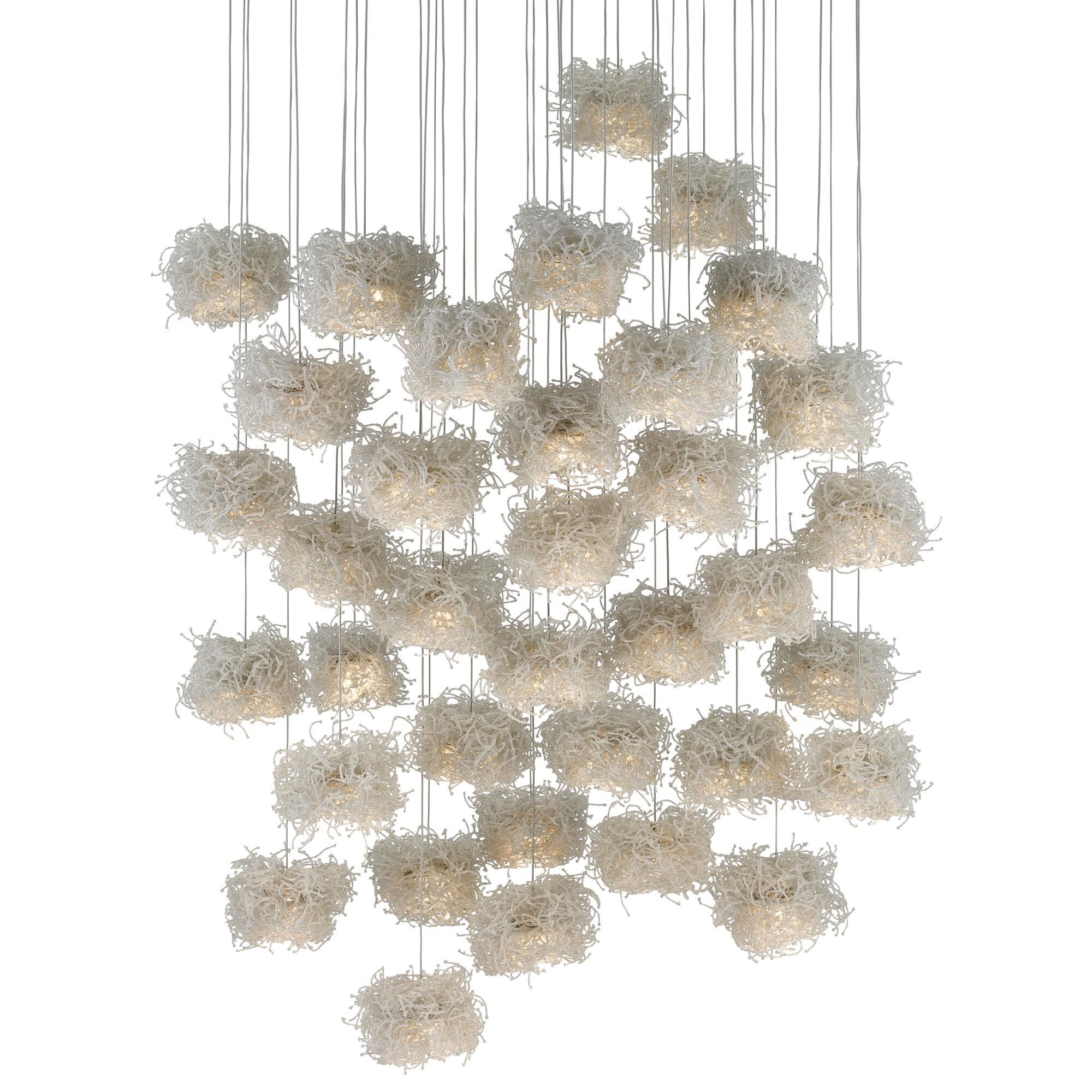 Birds Nest 36 Light LED Multi Light Pendant by Currey and Company