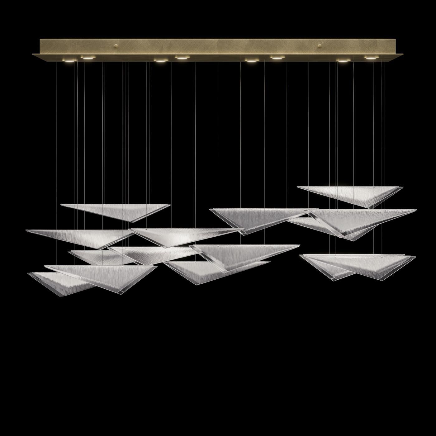 Volo 58 Inch Linear Suspension Light by Fine Art Handcrafted Lighting
