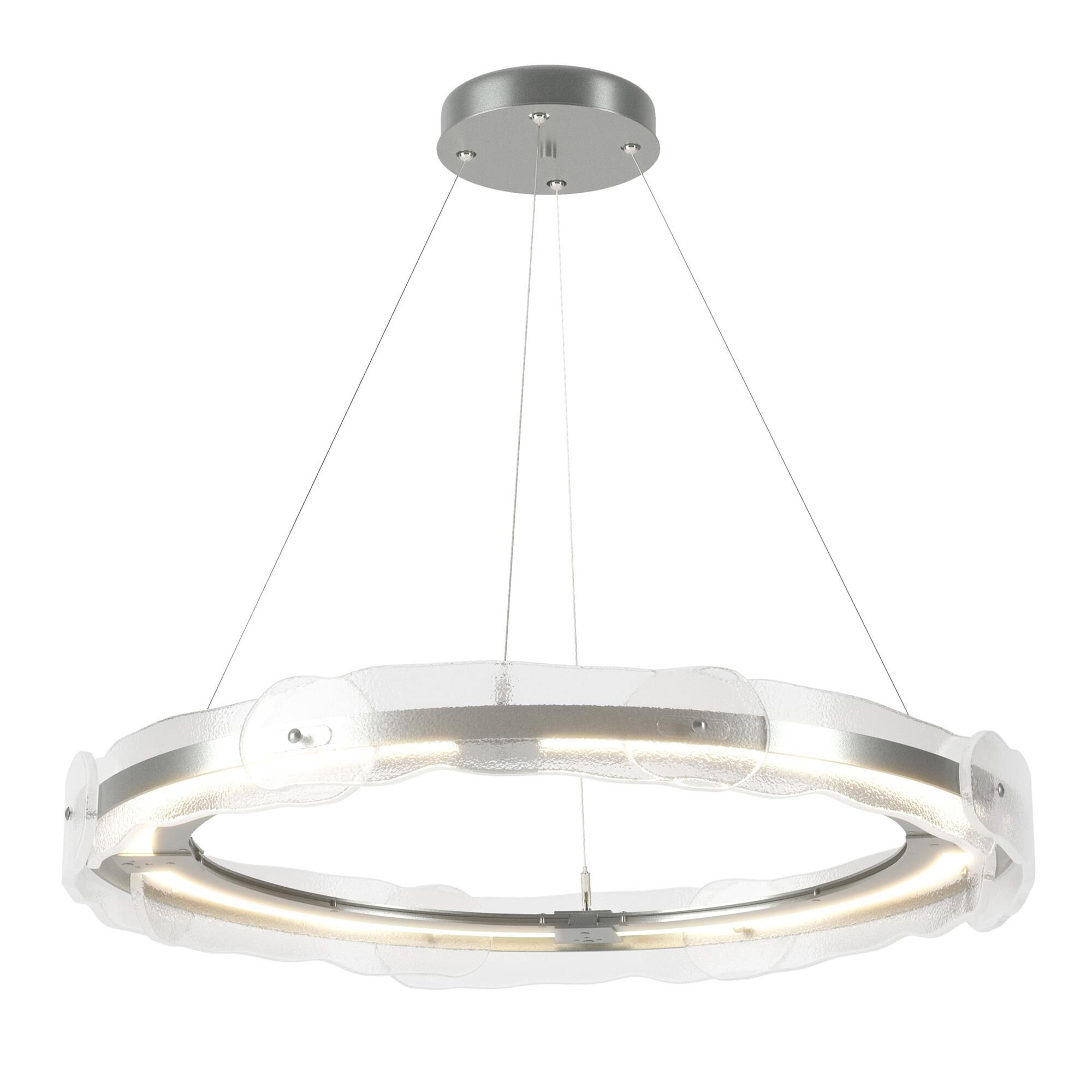 Shown in Vintage Platinum finish and Clear glass