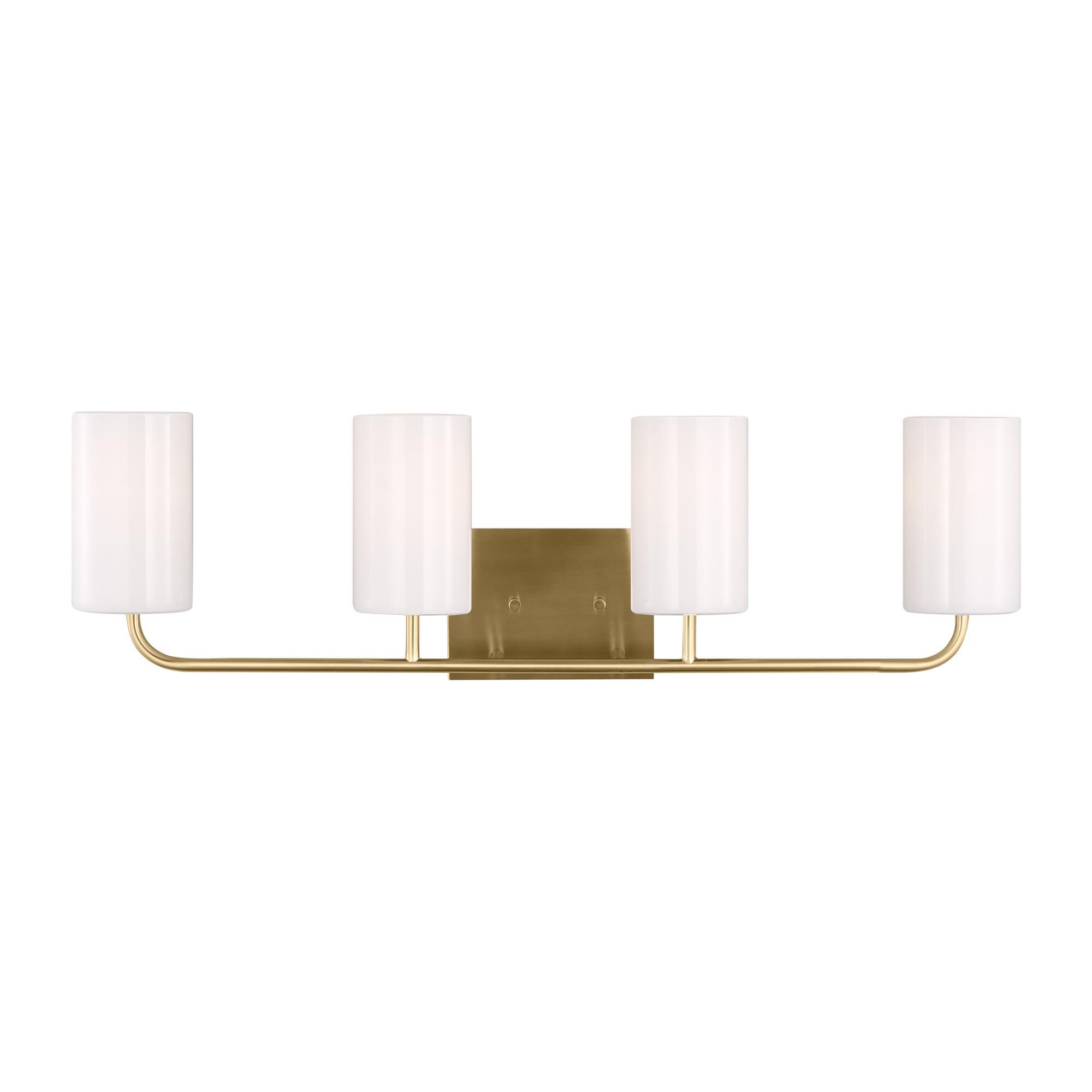 Shown in Satin Bronze finish and Clear Outside / Painted White Inside Glass s shade