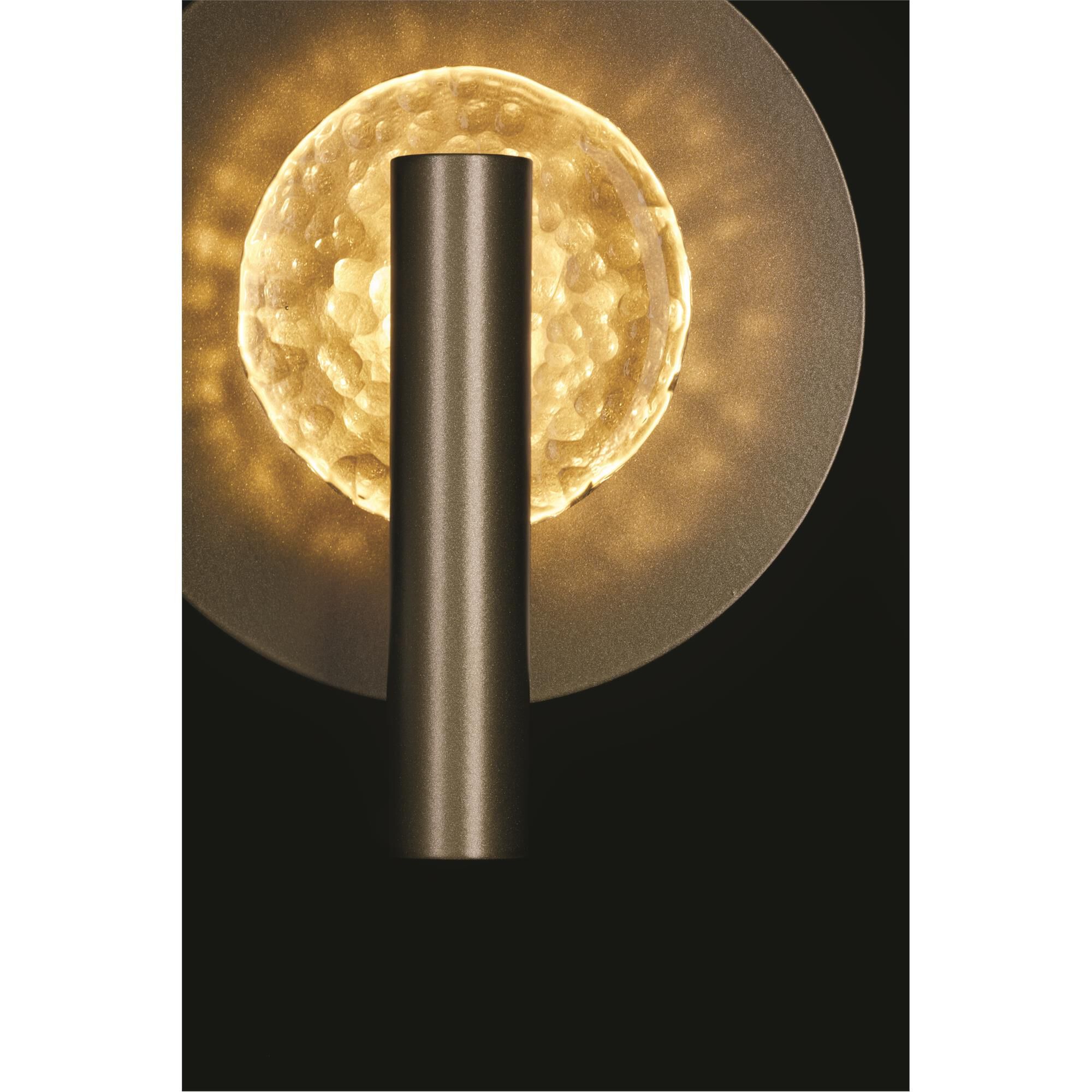 Shown in Soft Gold finish and Clear glass