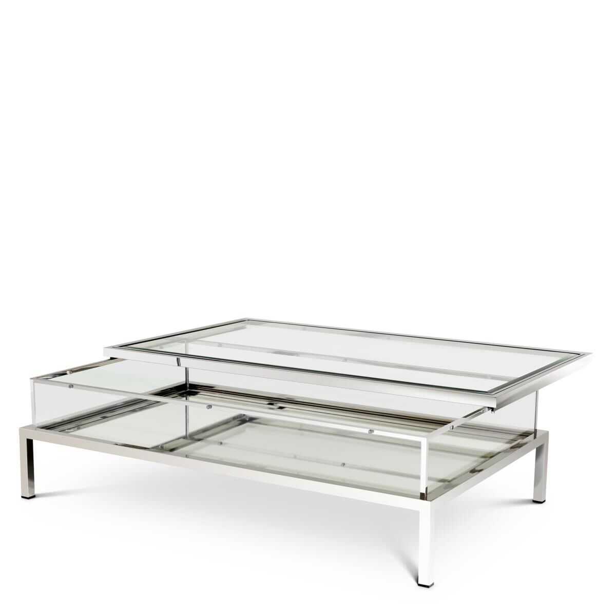 Shown in Polished Stainless Steel with Clear Glass finish