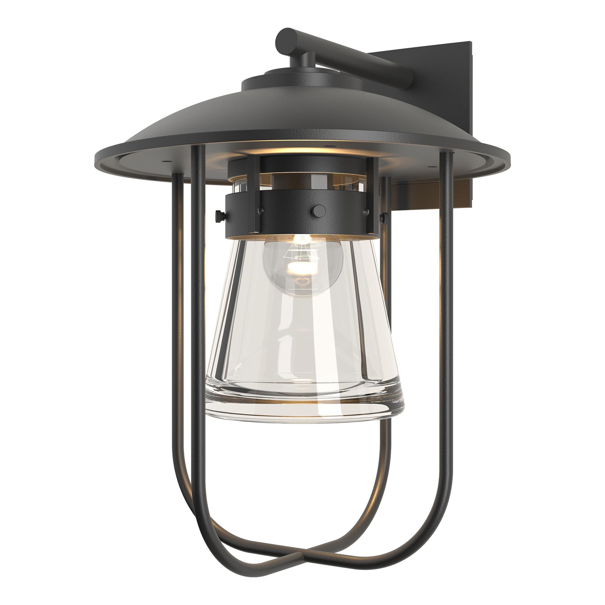 Shown in Black finish and Clear  glass