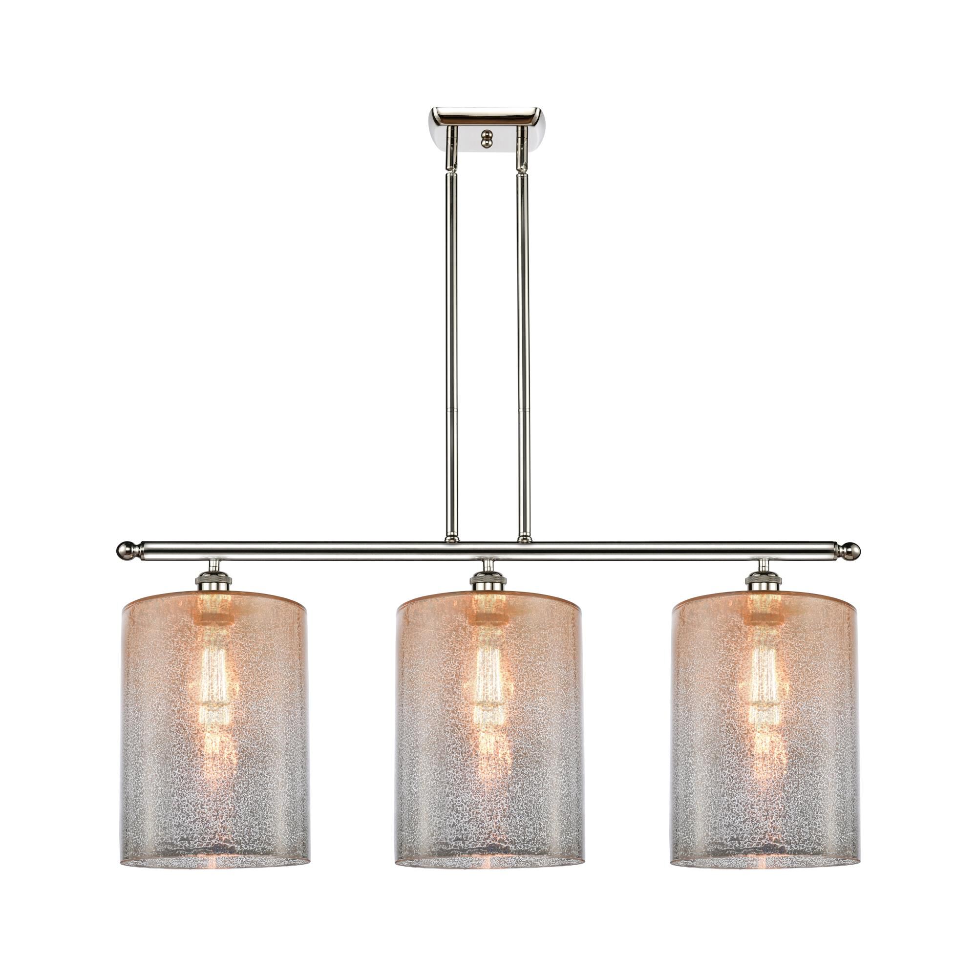 Shown in Polished Nickel finish and Mercury glass