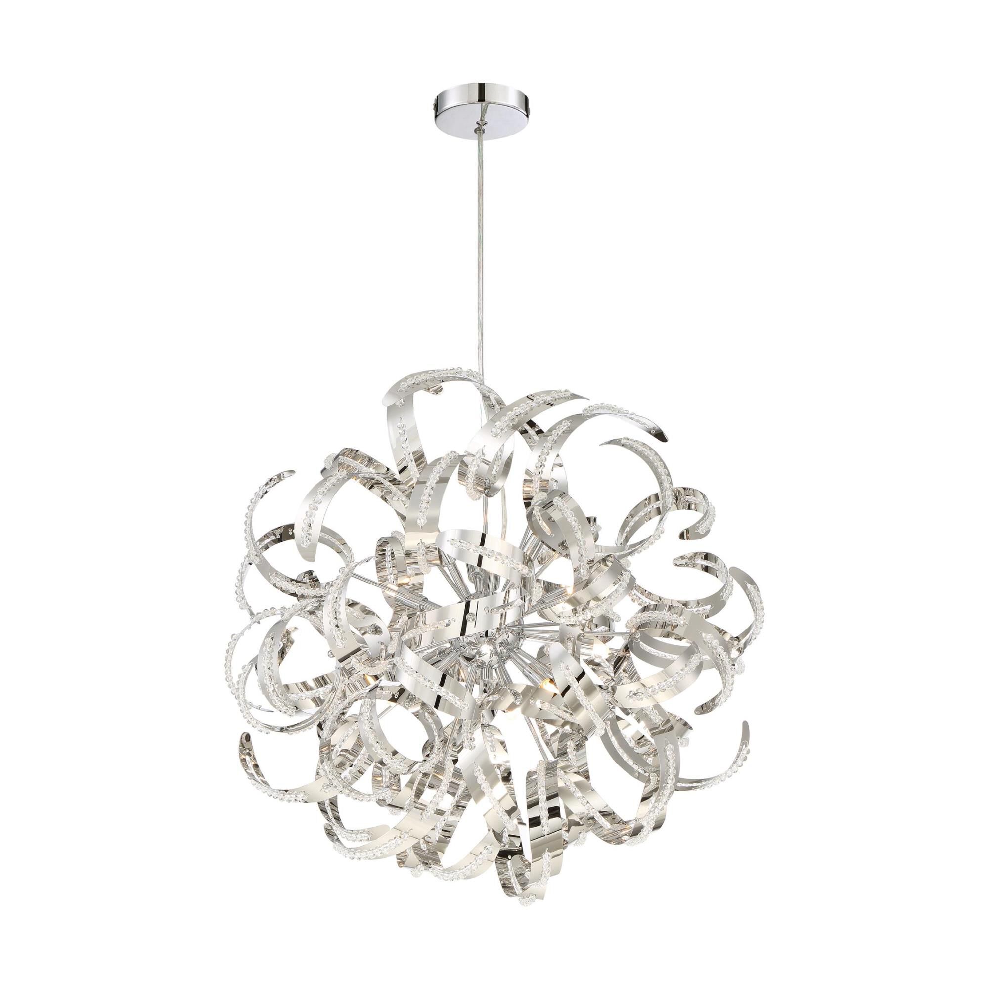 Platinum Collection Ribbons 23 Inch Large Pendant by Quoizel