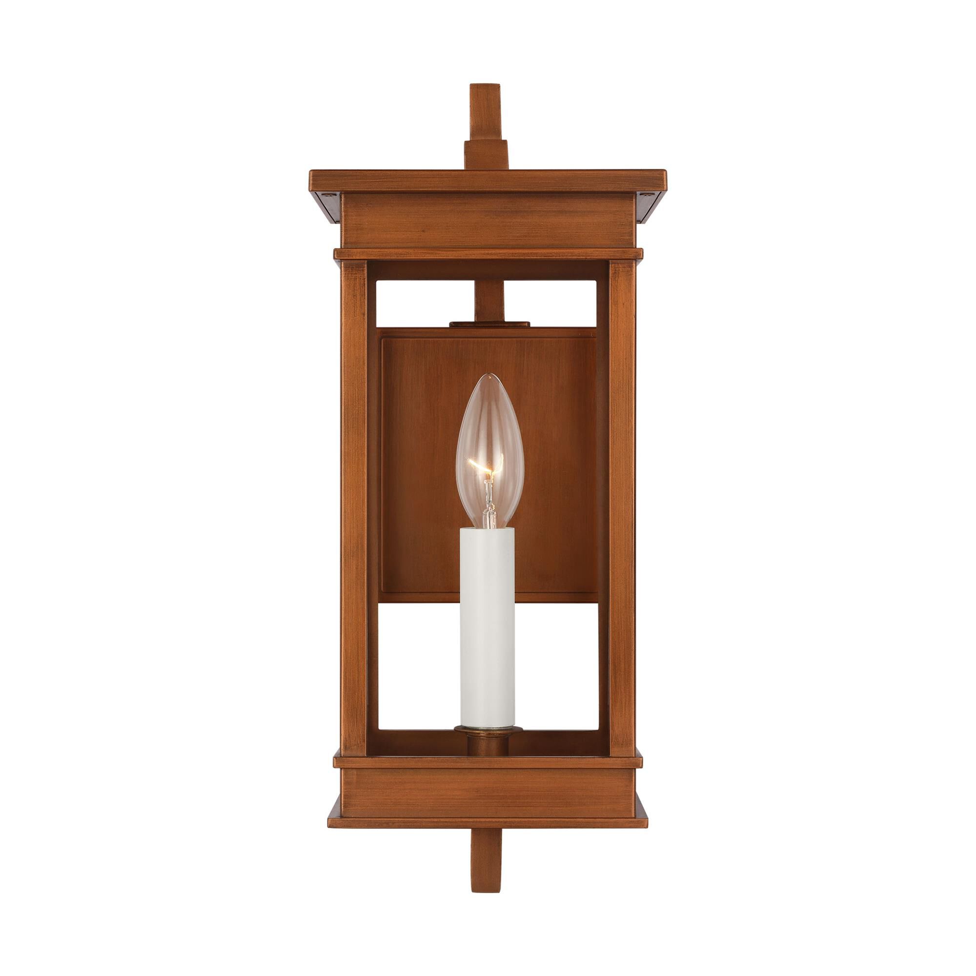 Shown in Natural Copper finish and Clear glass