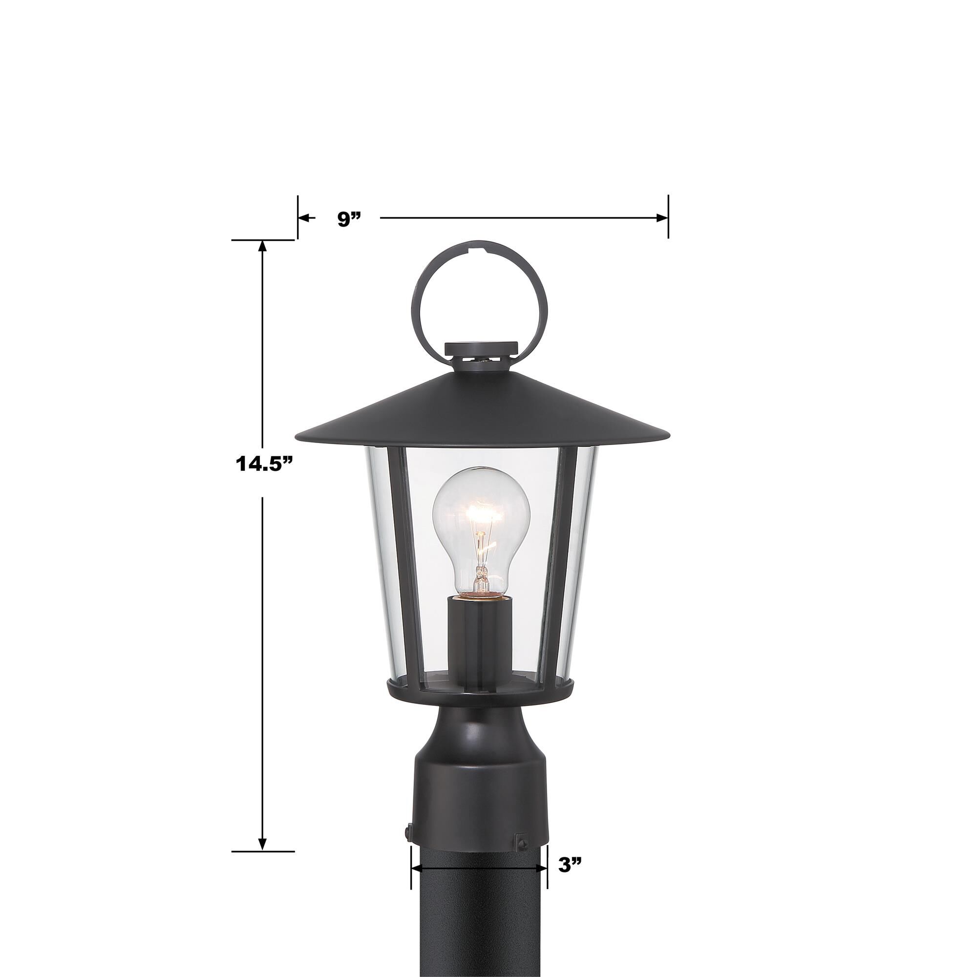 Shown in Matte Black finish and Clear glass and Clear Glass shade