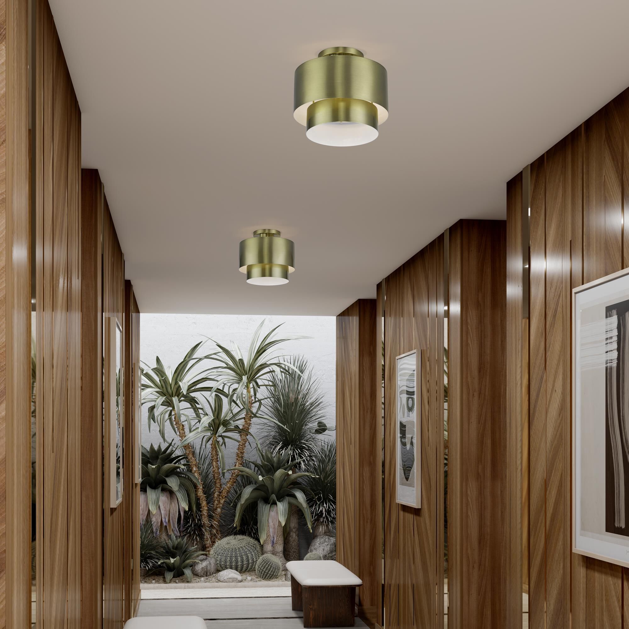 Zolana 12 Inch Semi Flush Mount by Livex Lighting