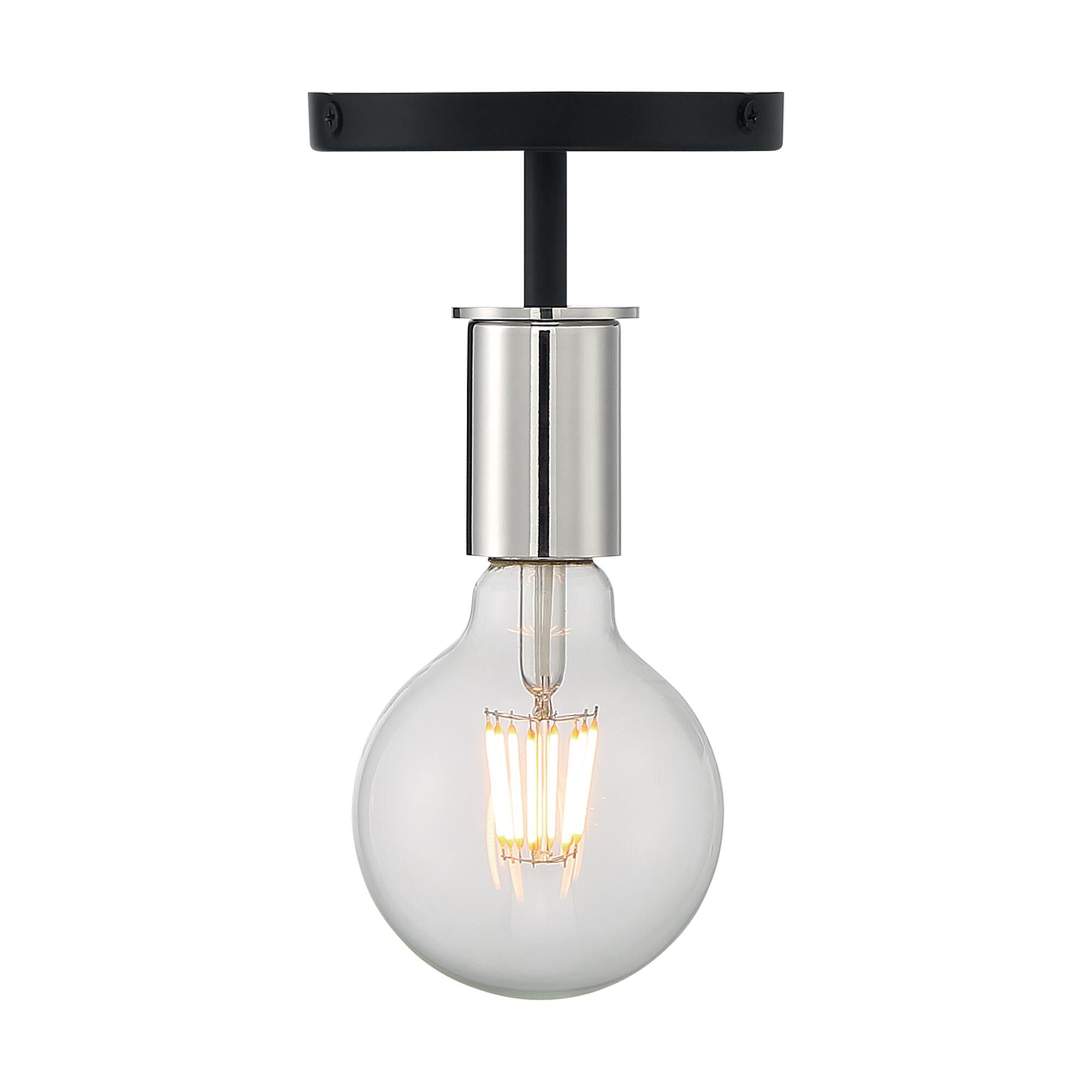 Ryder 1 Light Semi Flush Mount by Nuvo Lighting