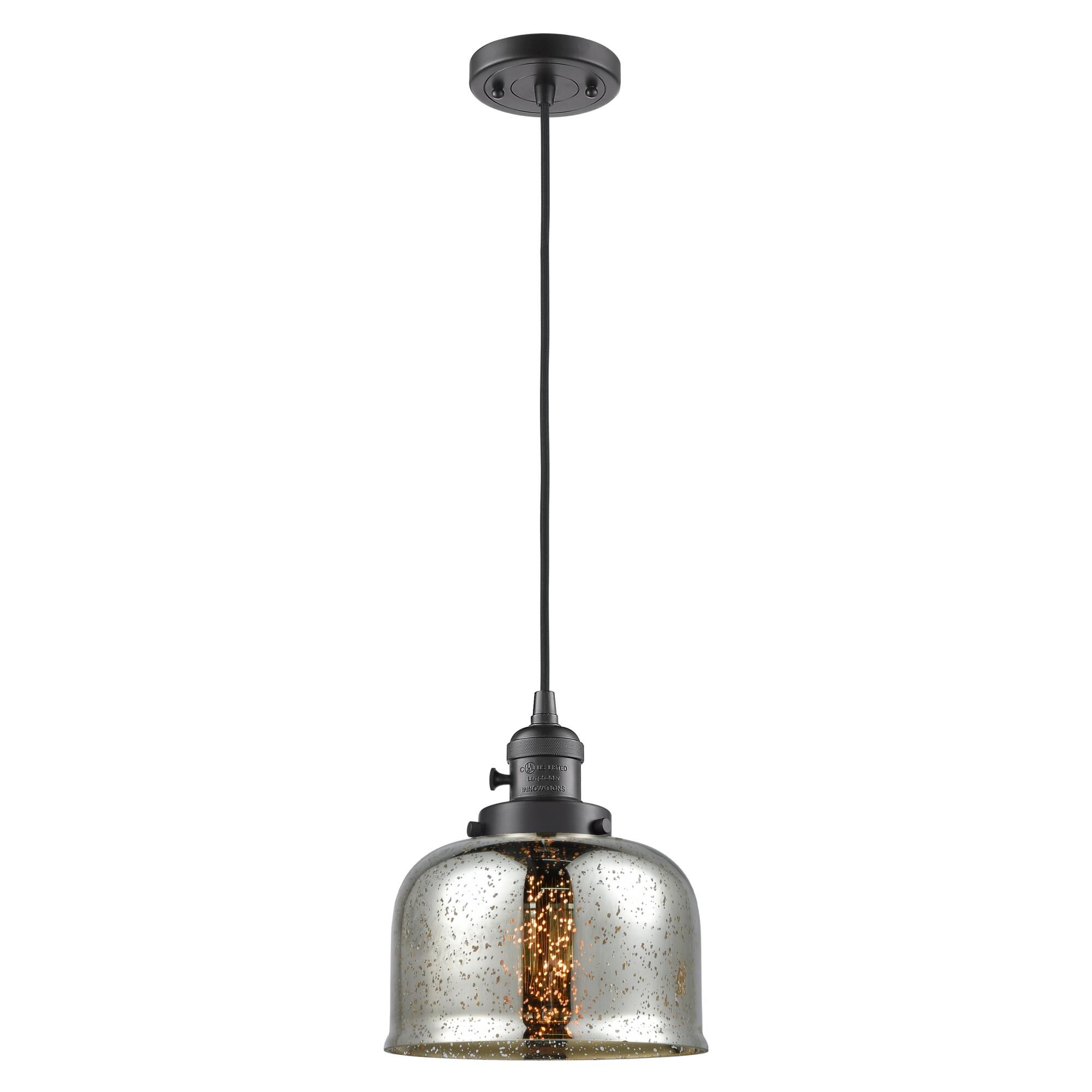 Shown in Oil Rubbed Bronze finish and Silver Plated Mercury glass