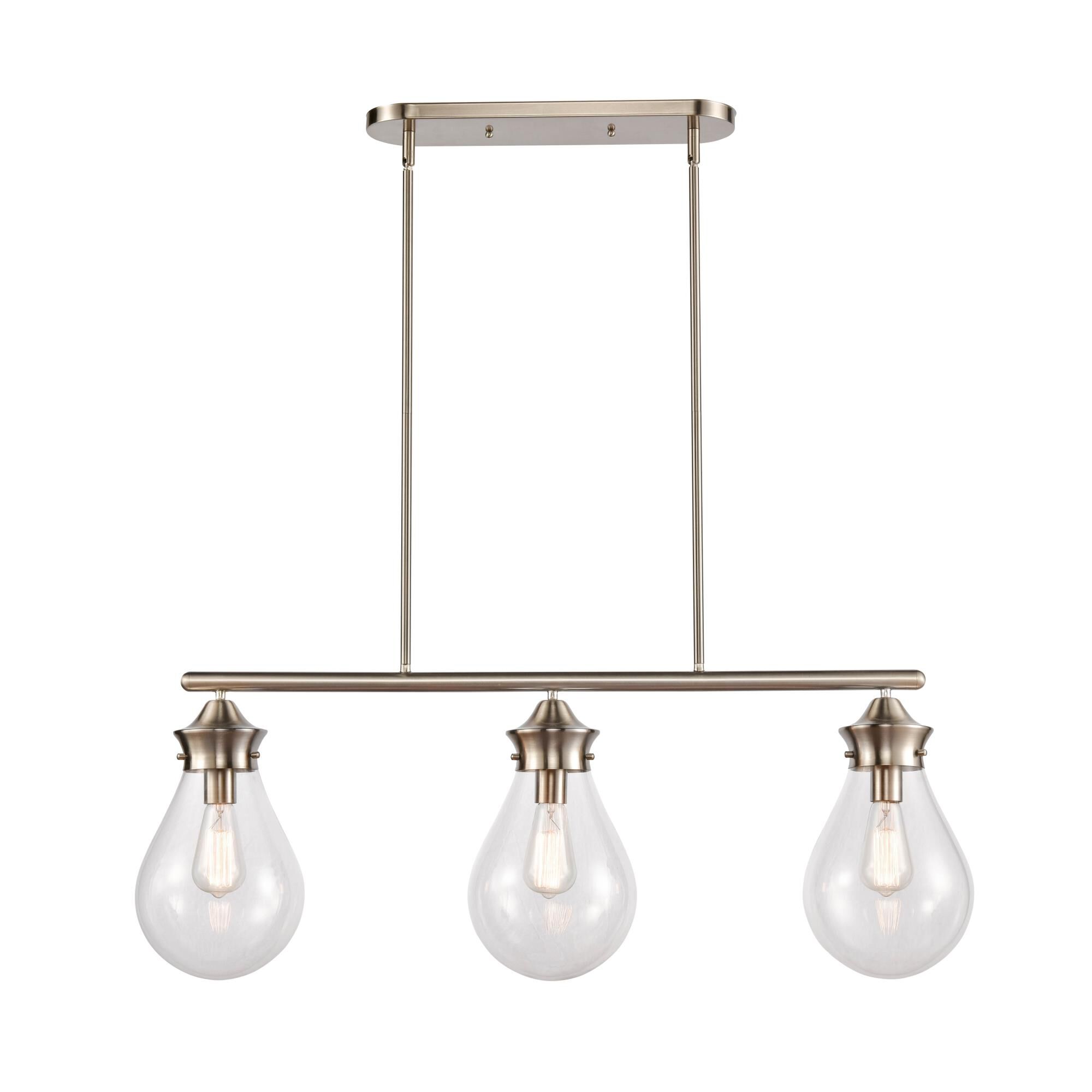 Bruno Marashlian Genesis 39 Inch 3 Light Linear Suspension Light by Innovations Lighting