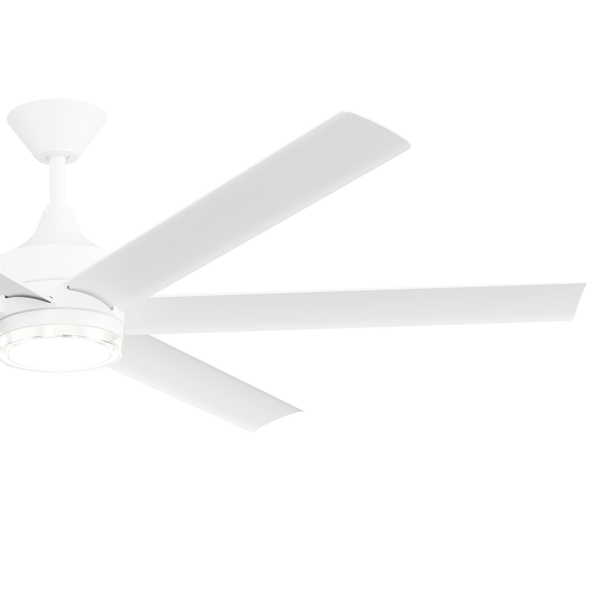 Shown in Matte White finish and Clear Polycarbonate with Inside Frosted Acrylic glass