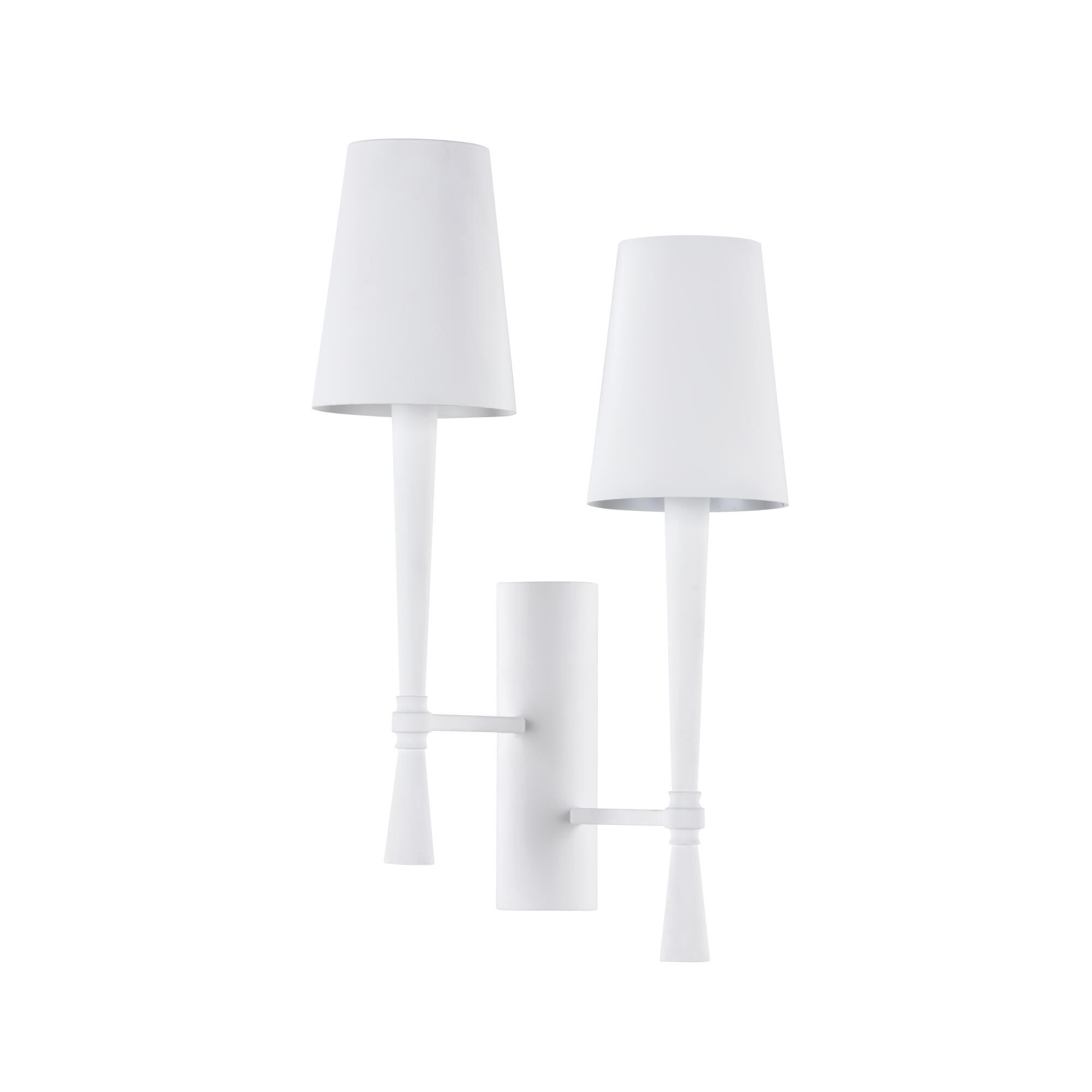 Dumas Plaster 17 Inch Wall Sconce by Wildwood