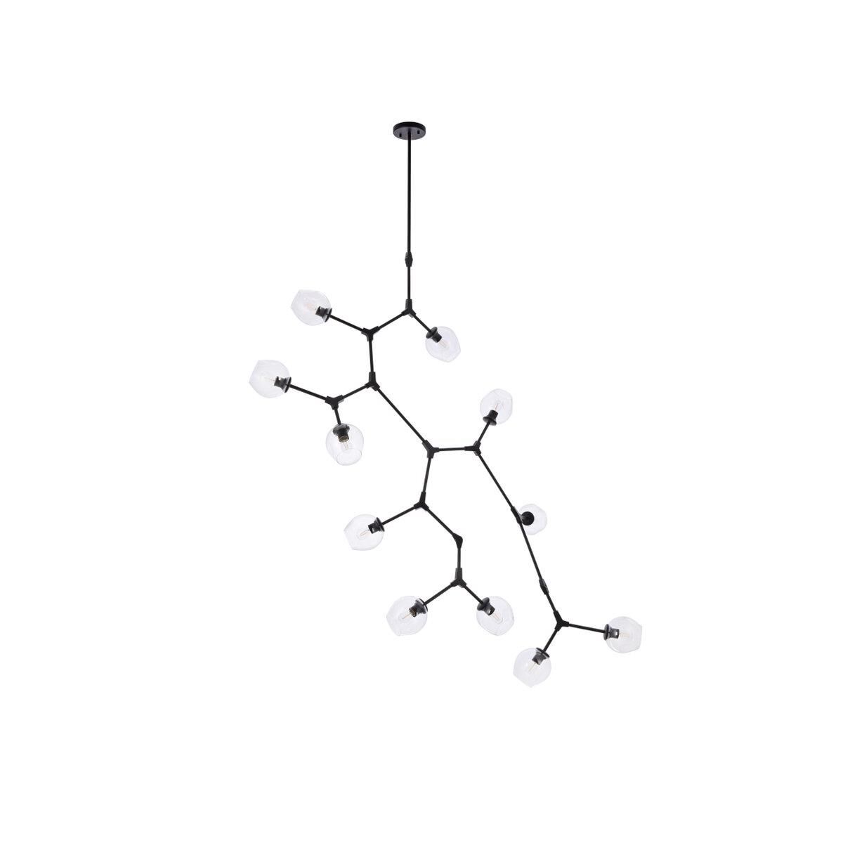 Cavoli 73 Inch 11 Light Mini Chandelier by Elegant Lighting