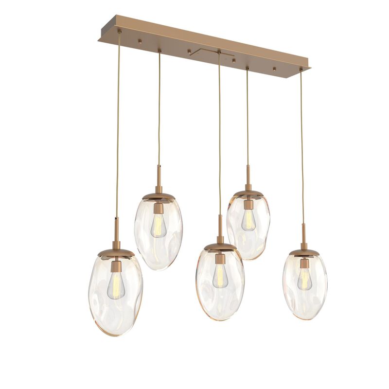 Levi Wilson Nebula 39 Inch 5 Light Linear Suspension Light by Hammerton Studio