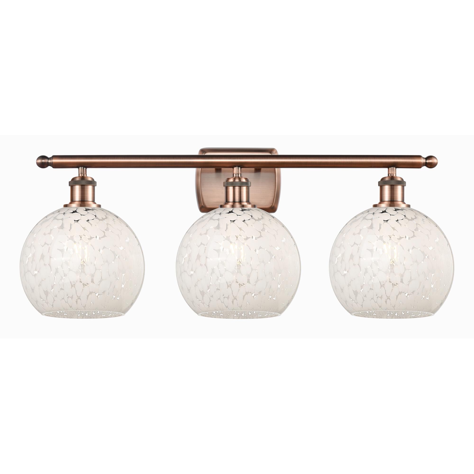 Bruno Marashlian White Mouchette 28 Inch Bath Vanity Light by Innovations Lighting