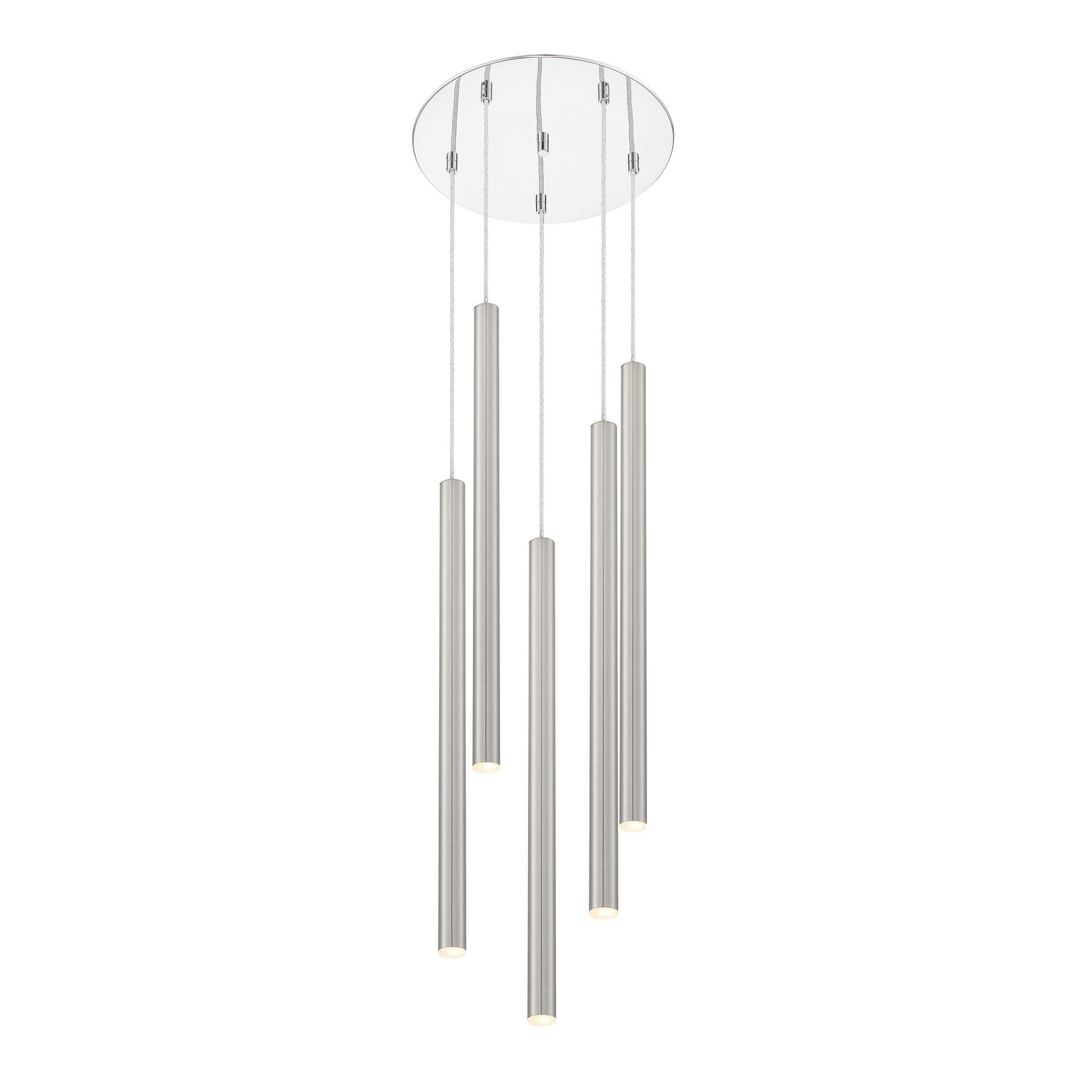 Shown in Chrome finish and Steel glass and Steel shade