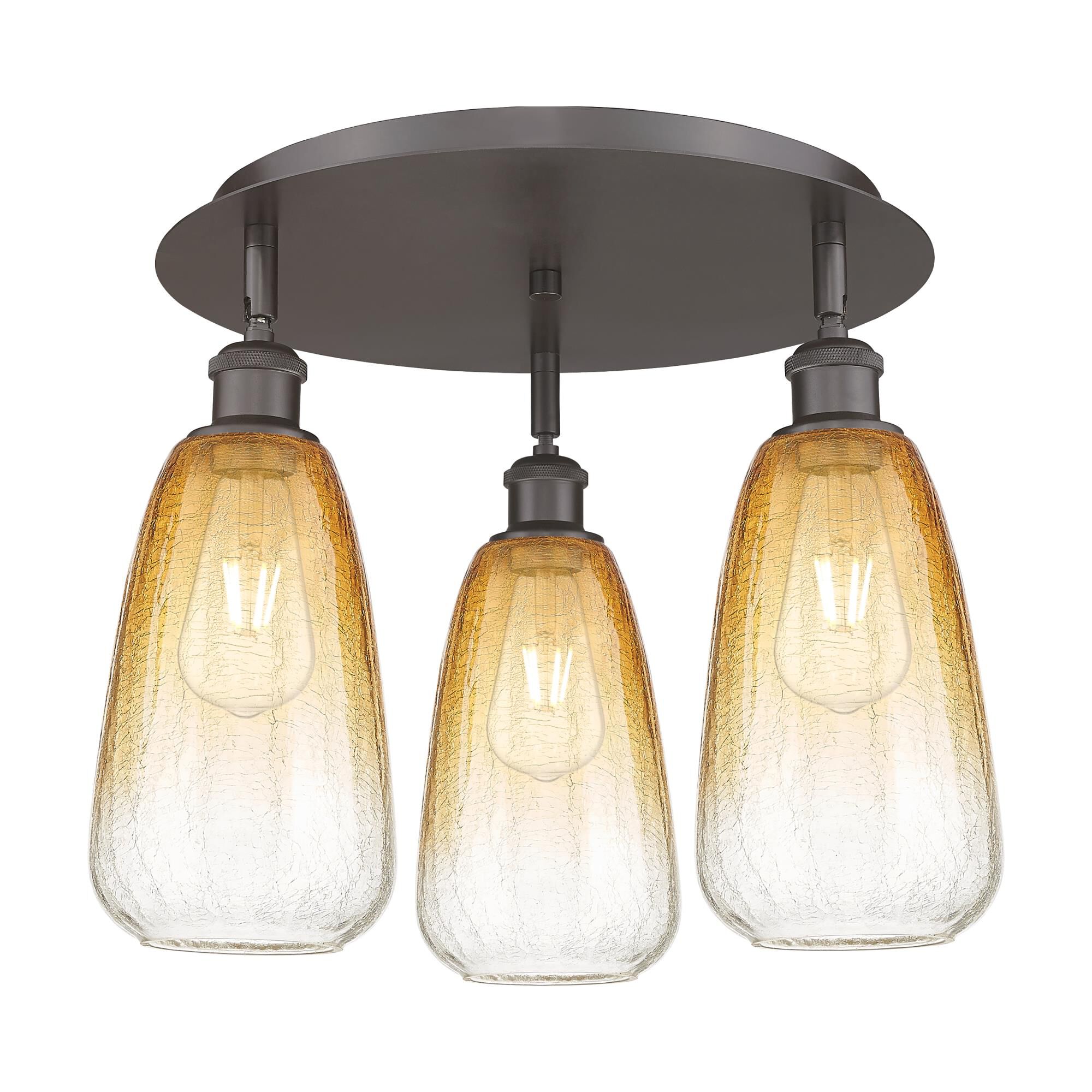 Bruno Marashlian Brookhaven Almond 18 Inch Flush Mount by Innovations Lighting