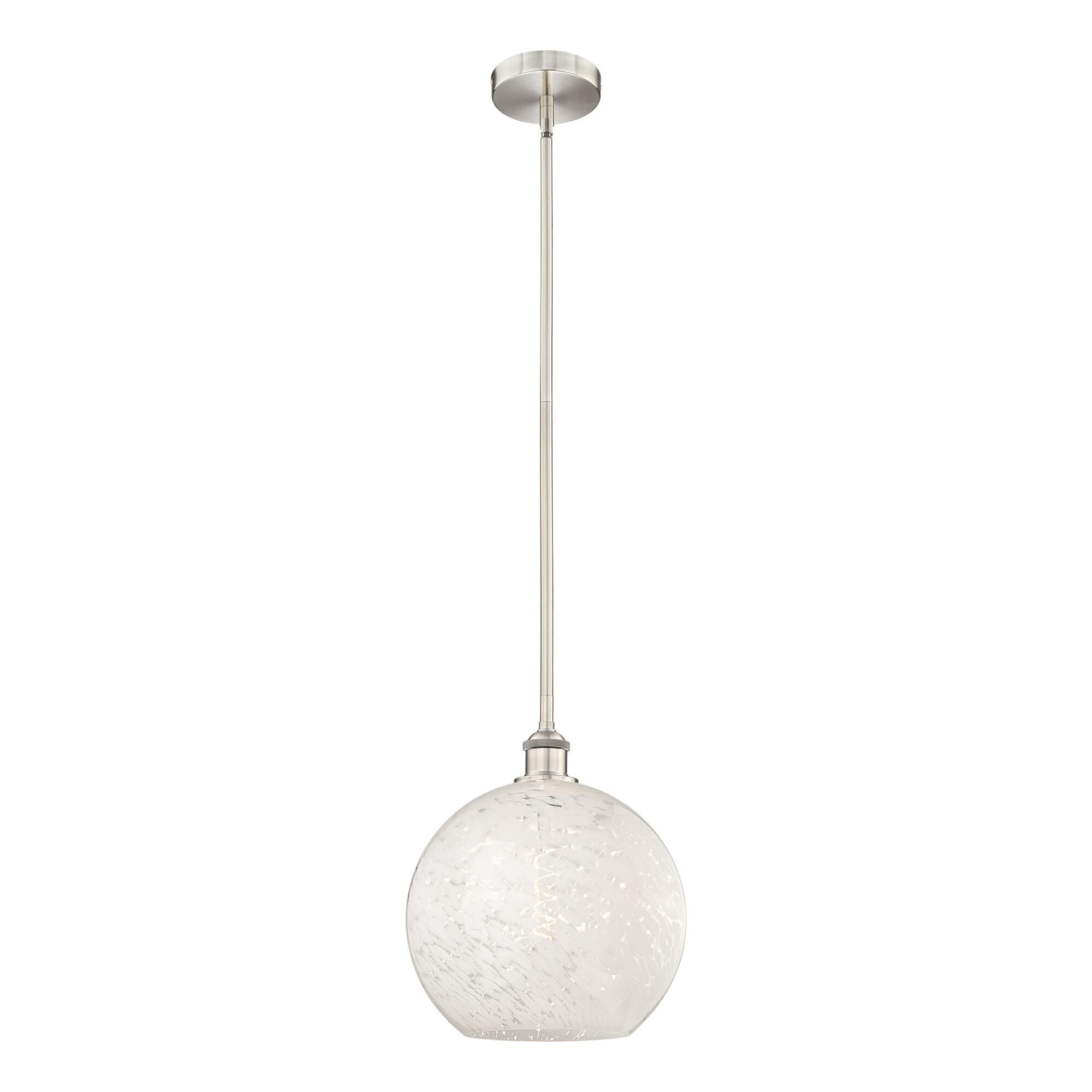 Bruno Marashlian White Mouchette 12 Inch Mini Pendant by Innovations Lighting