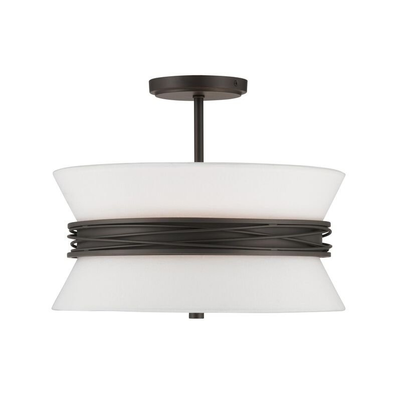 Dalvor 15 Inch Semi Flush Mount by Minka Lavery