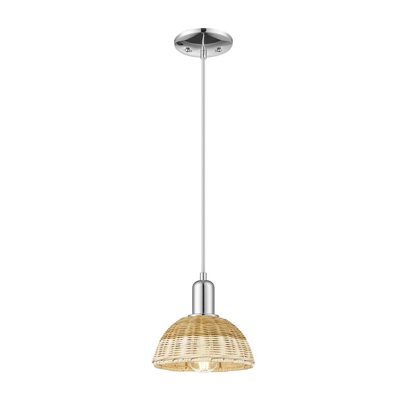 Bruno Marashlian Natural Ballston Dome 8 Inch Mini Pendant by Innovations Lighting