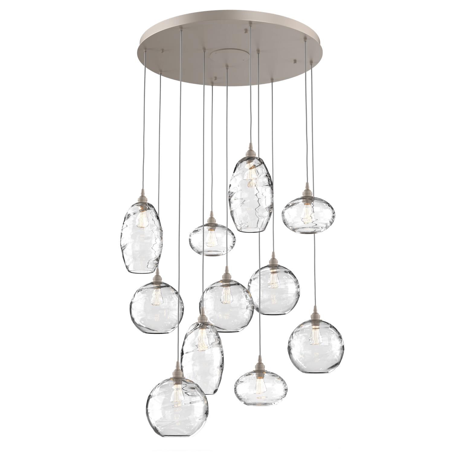 Misto 36 Inch 11 Light Multi Light Pendant by Hammerton Studio